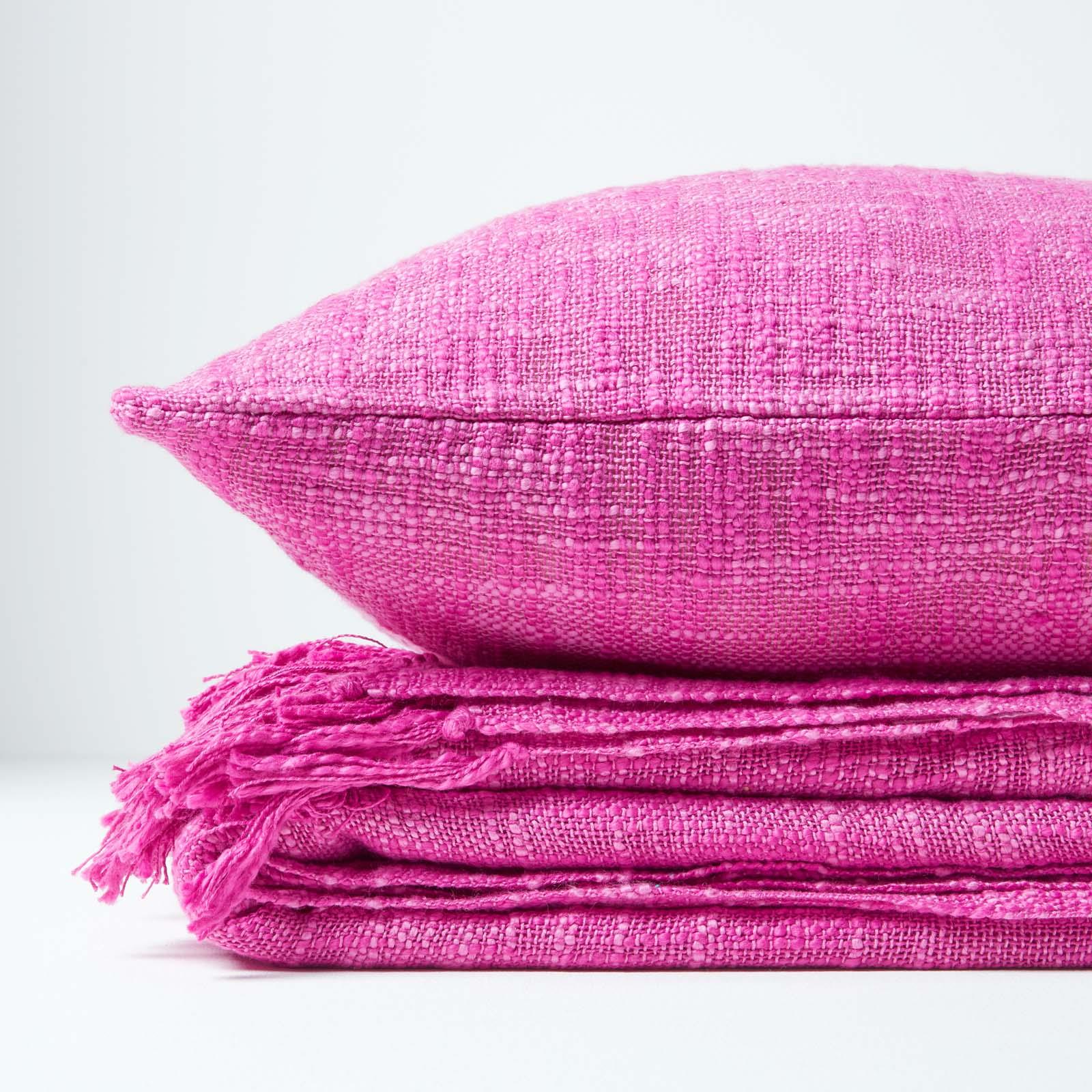 Homescapes Hand woven 100% Pure Cotton Throws for Bed or Sofa Yellow Grey Purple - Picture 36 of 54