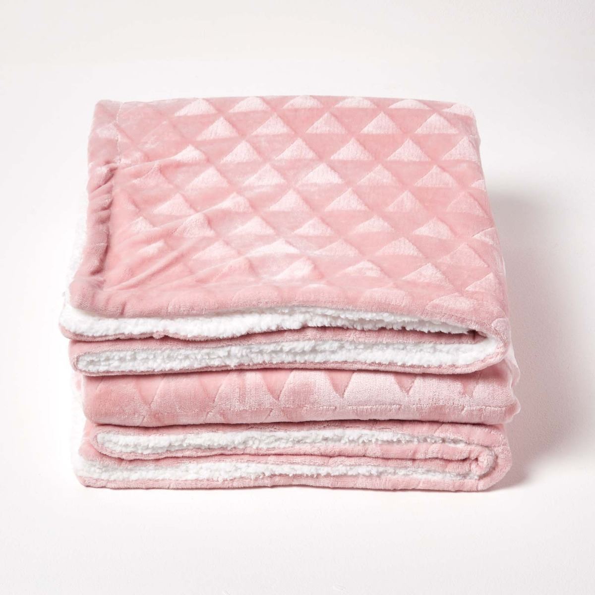 Velvet Throw Over Sofa Bedspread Geometric Triangle Soft Bed Protector Cover - Picture 57 of 74