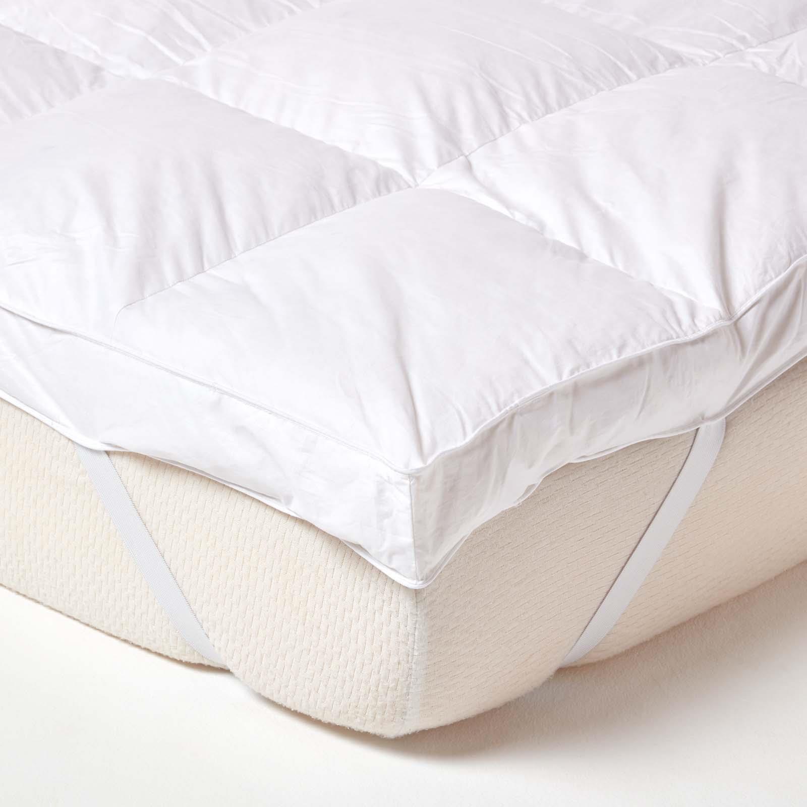 Homescapes Goose Feather Bed Mattress Topper 7cm Thick - Picture 14 of 17