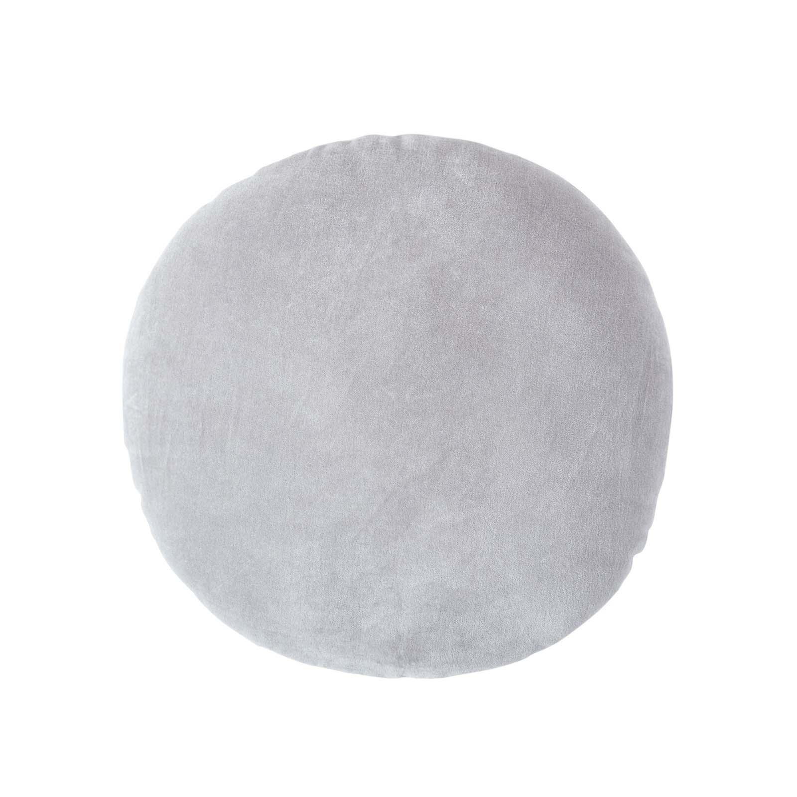Luxury Super Soft Cotton Round Filled Plain Scatter Cushion, 40cm Diameter - Picture 15 of 26