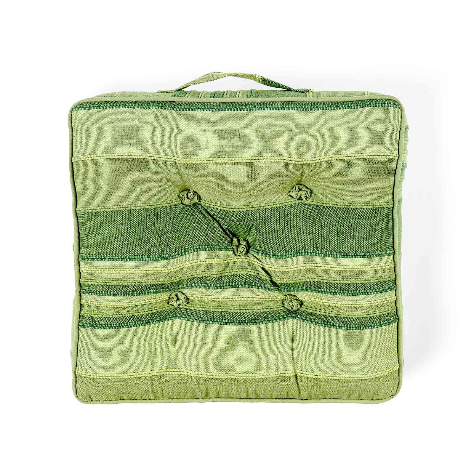 Morocco Striped Floor Cushion Outdoor Garden Dining Booster Seat Pads Square - Picture 16 of 49