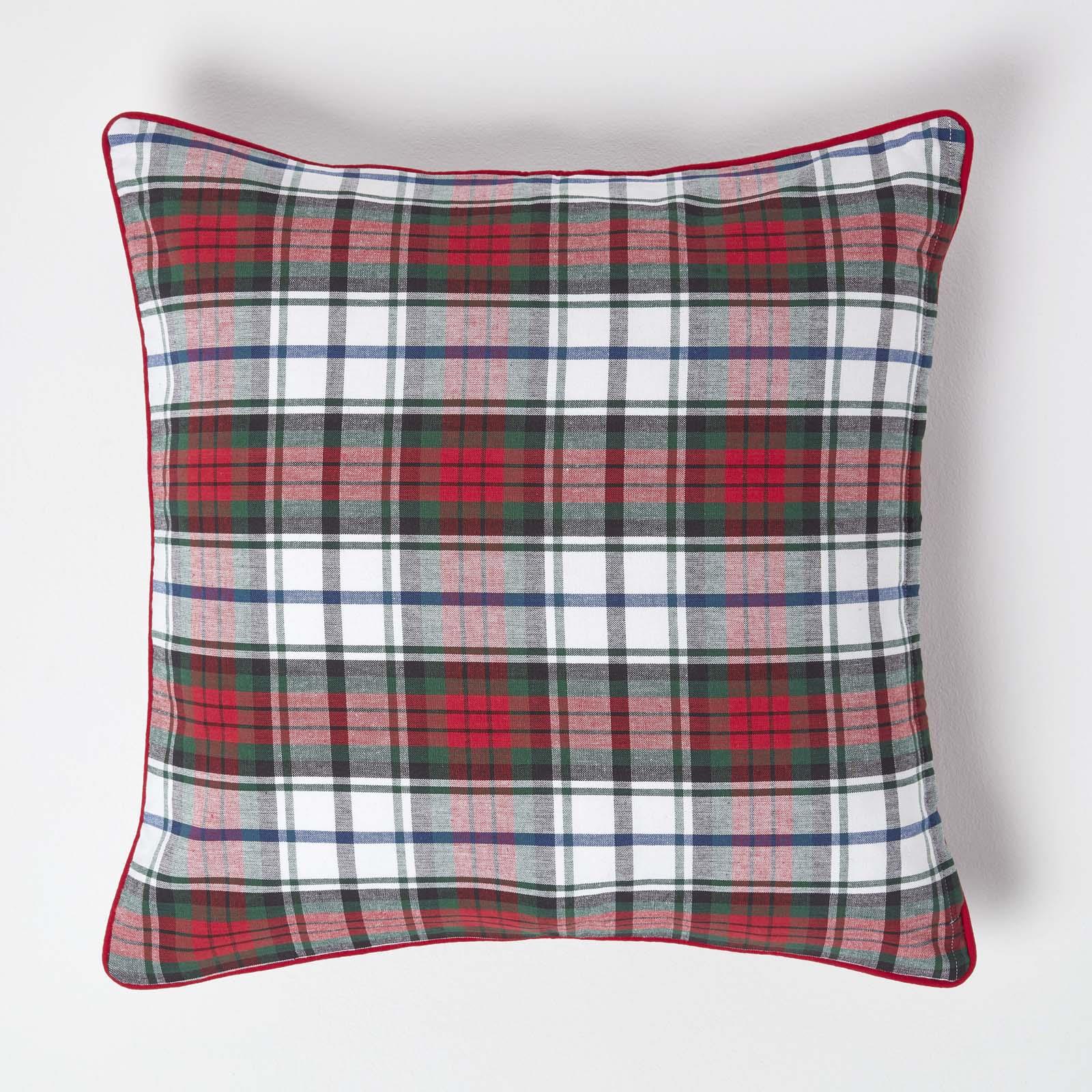 Tartan Check 100% Cotton and Polyester Sofa or Settee Cushion Covers Washable - Picture 27 of 50