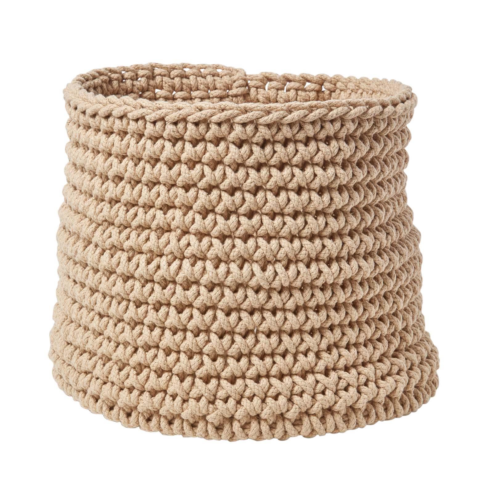 100% Cotton Round Knitted Storage Basket Books & Cloths Storage Handmade Basket - Picture 60 of 135