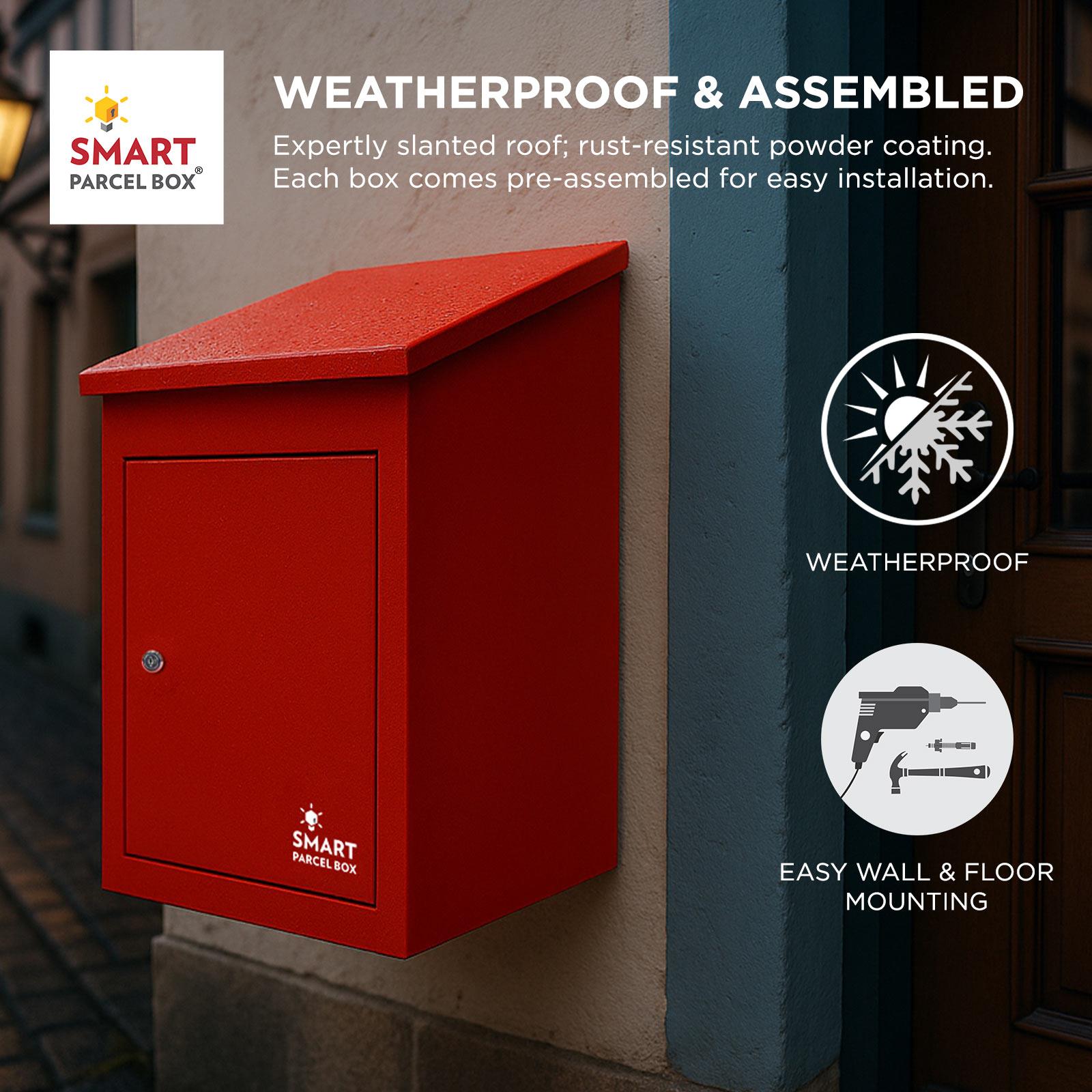 Medium Parcel Delivery Drop Box Lockable Home Storage Letter Post Box - Picture 50 of 64