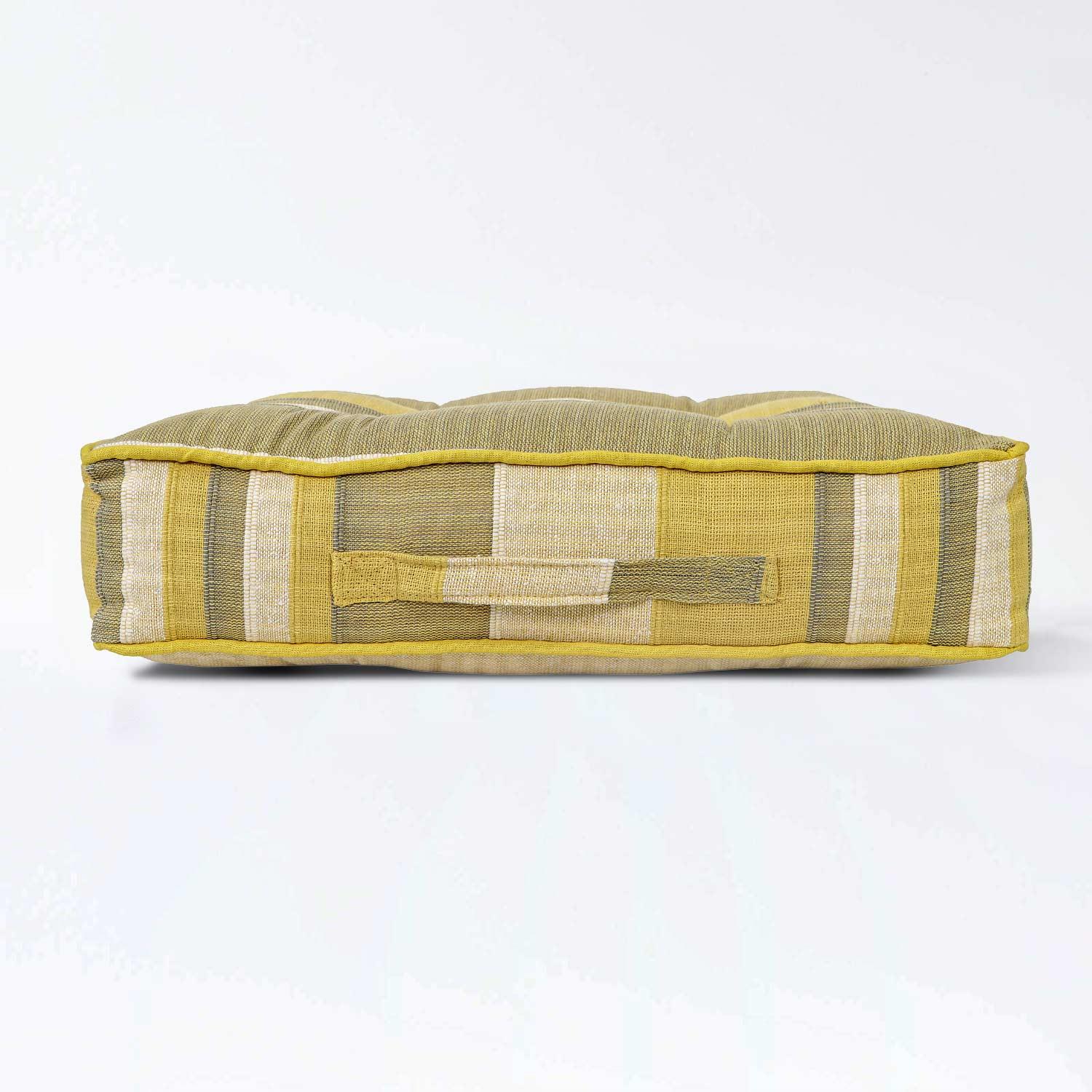 Morocco Striped Floor Cushion Outdoor Garden Dining Booster Seat Pads Square - Picture 48 of 49