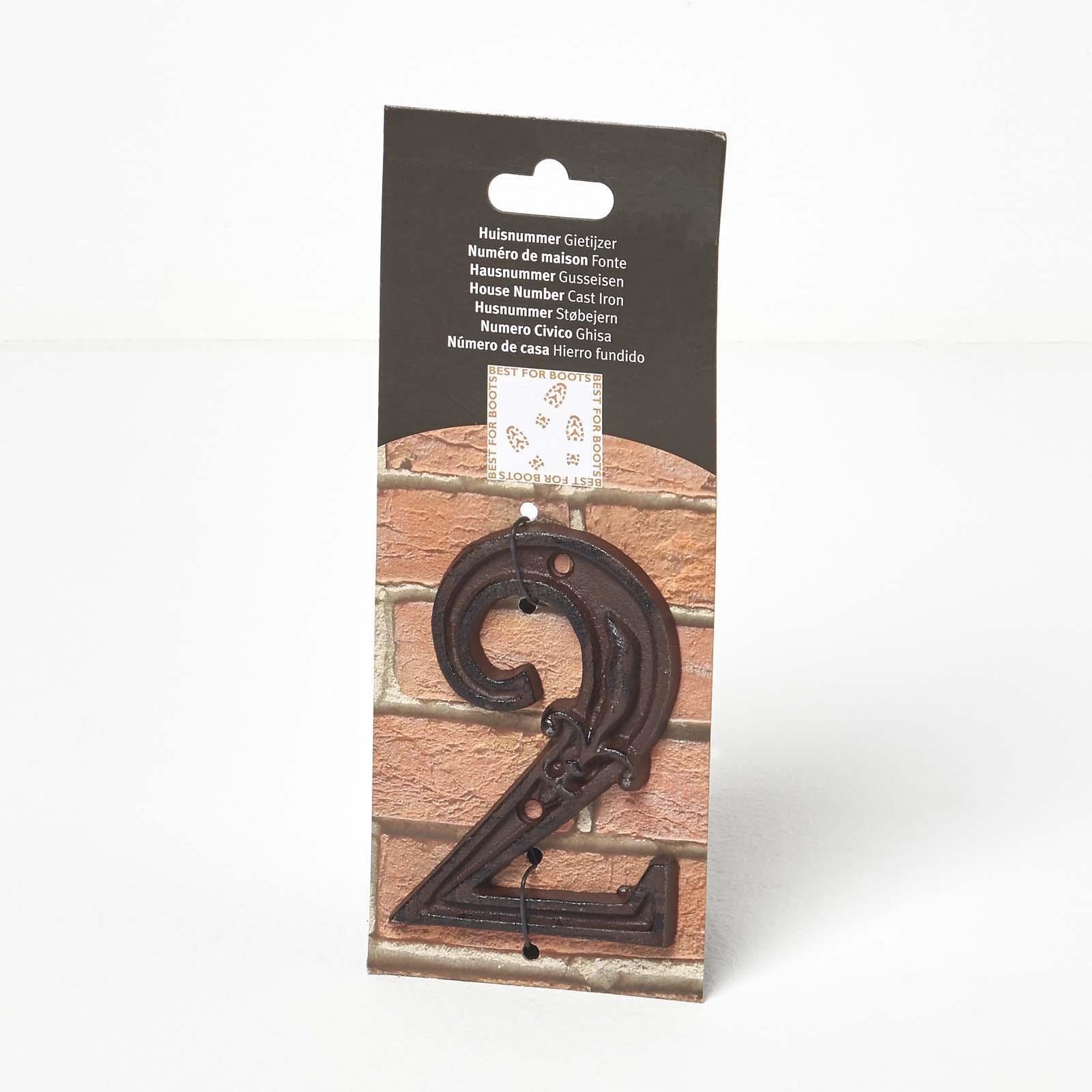Brown Antique Cast Iron Door Number Sign Address 0-9 Traditional Design - Picture 13 of 41