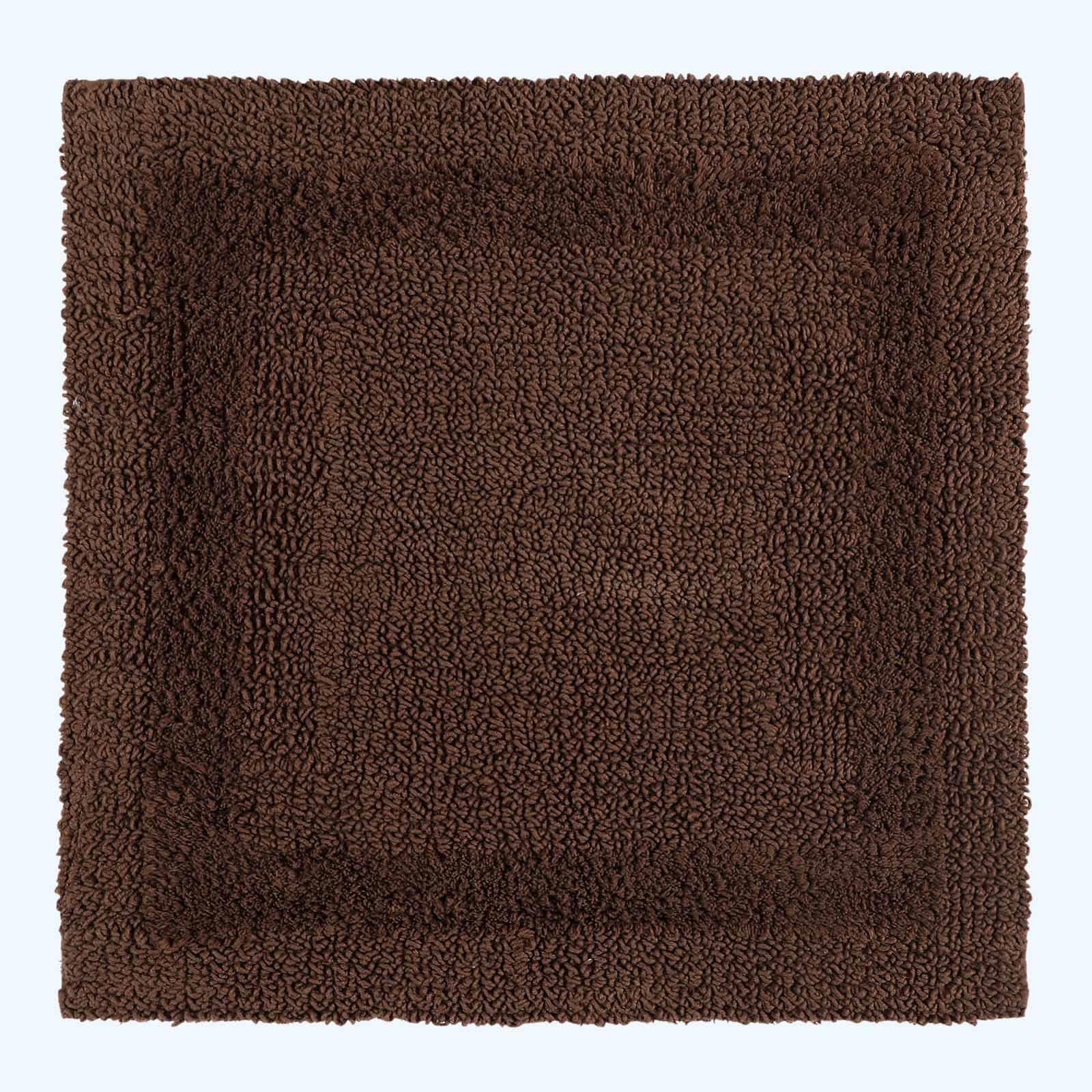 100% Cotton Luxury Reversible Square Shower Mat 50x50cm - Thick, Soft, Non-Slip - Picture 22 of 90