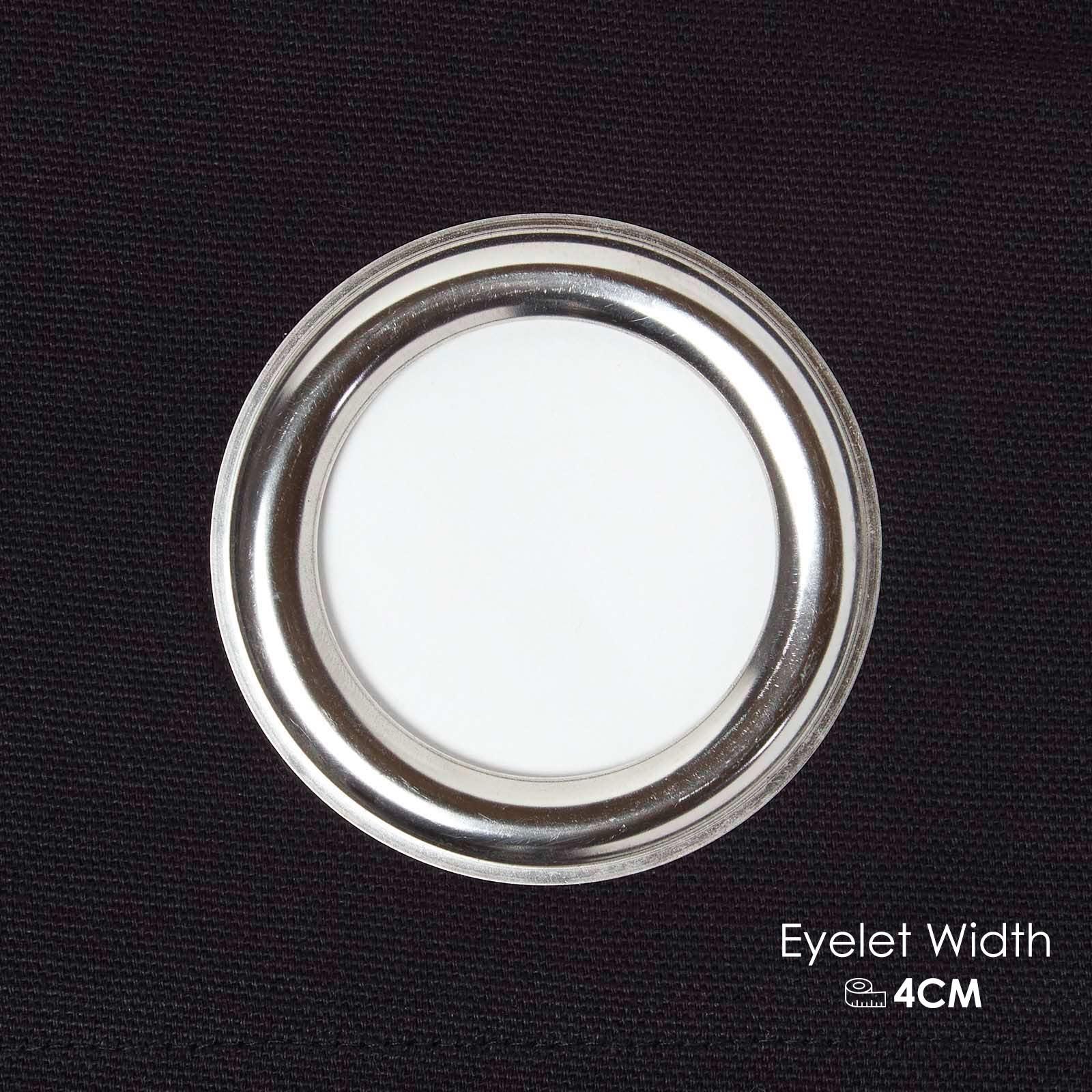 Plain Dyed Heavy Cotton Curtain Eyelet Ready Made Ring Top White, Blue, Grey - Picture 13 of 83