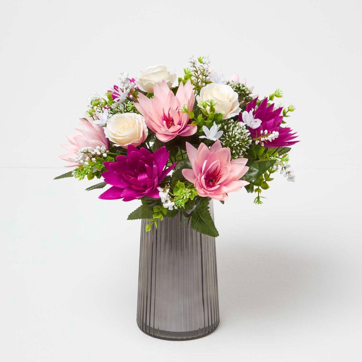 Artificial Fake Flowers Bouquet Arrangement Home Wedding Party Garden-Decor - Picture 12 of 38