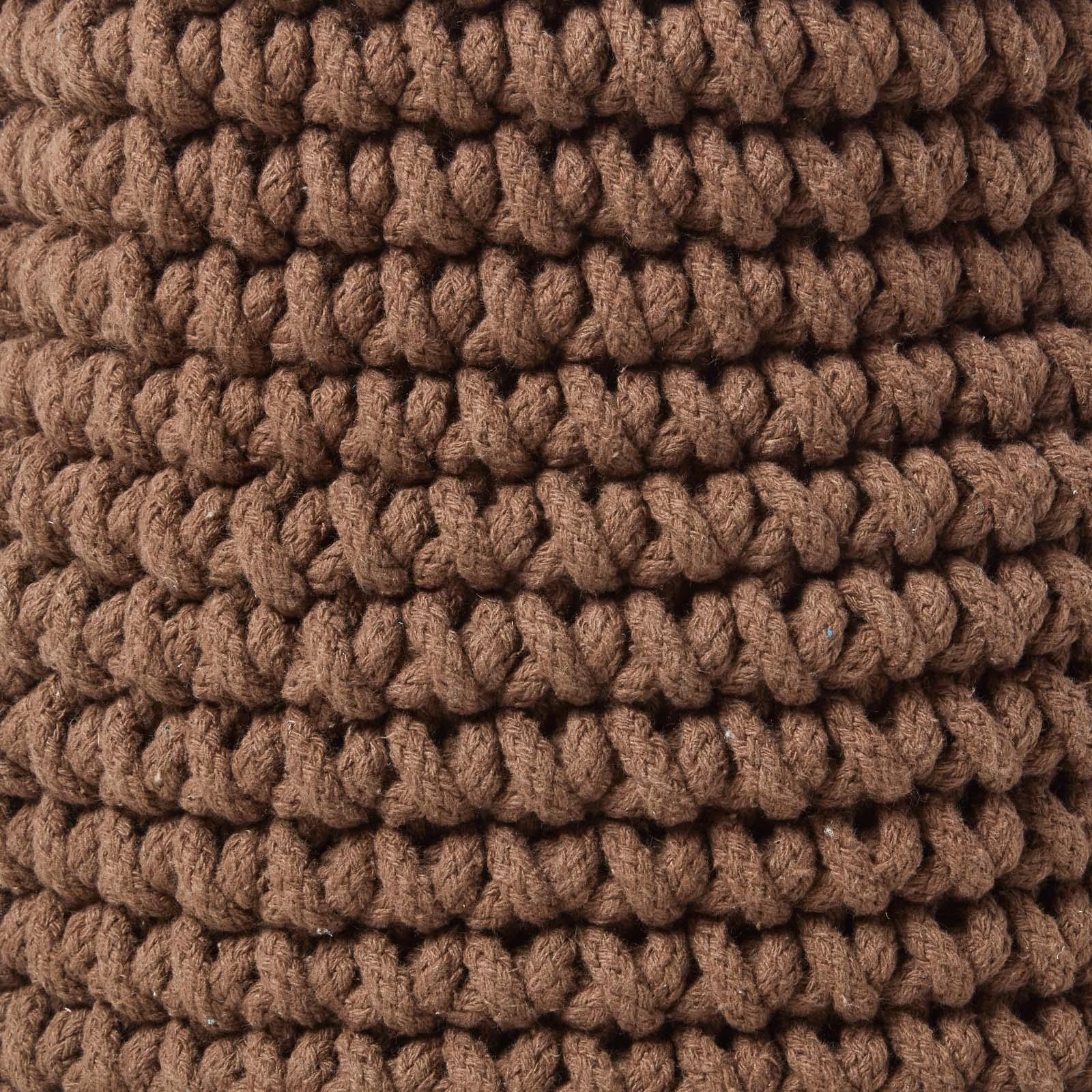 100% Cotton Round Knitted Storage Basket Books & Cloths Storage Handmade Basket - Picture 22 of 135