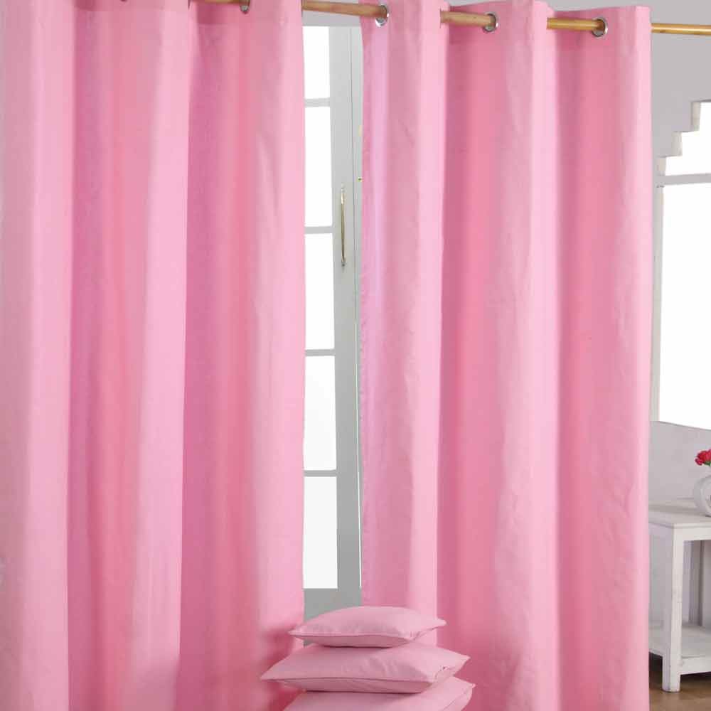 Plain Dyed Heavy Cotton Curtain Eyelet Ready Made Ring Top White, Blue, Grey - Picture 68 of 83