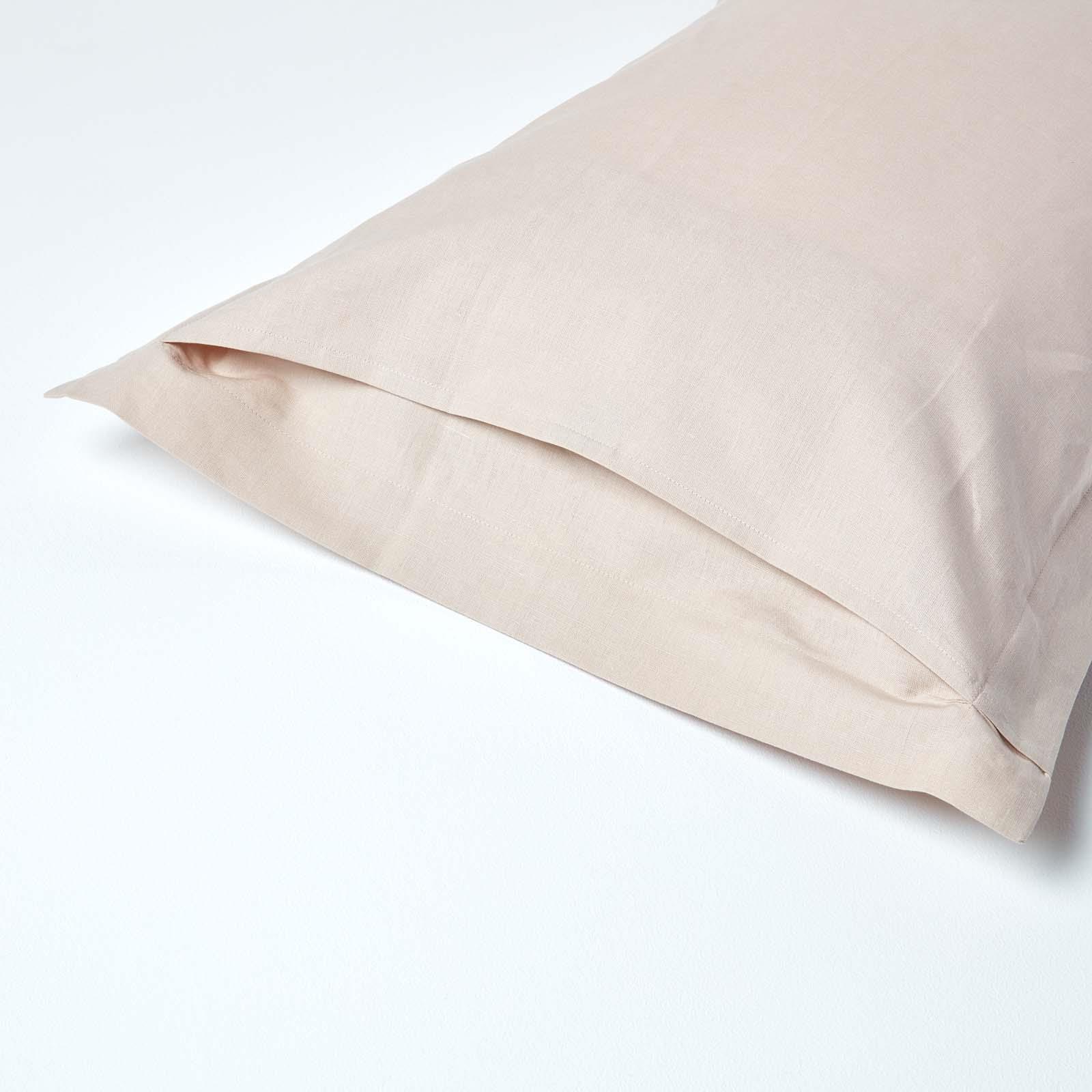 Luxury Soft Linen Plain Oxford/ Housewife Pillowcase Standard & King