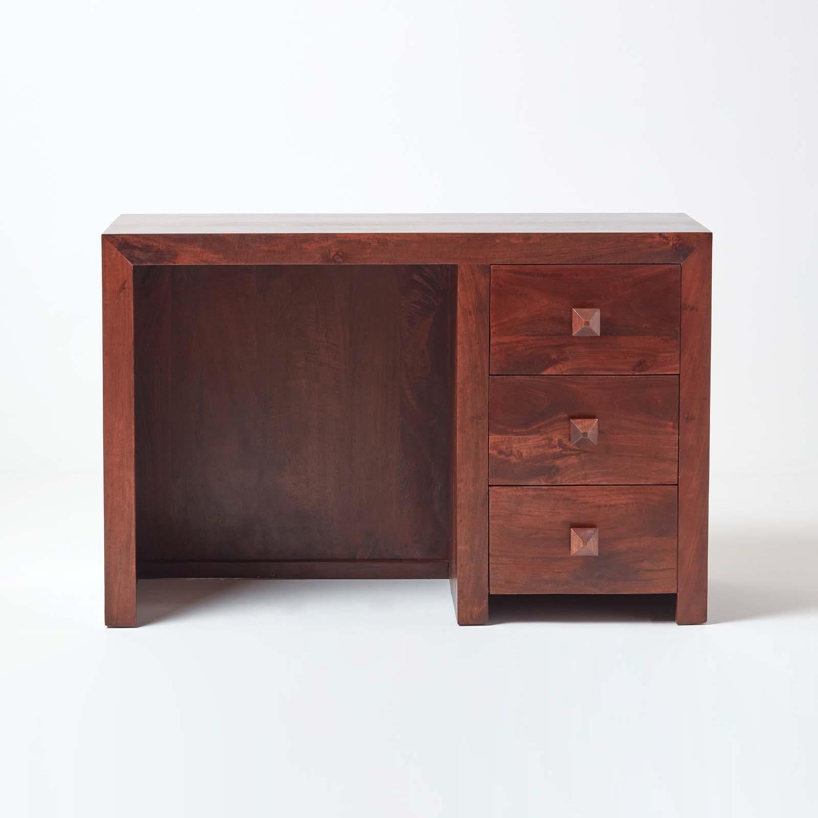 Dakota Small/Large Computer Desk Solid Mango Hard Wood Office Desk with