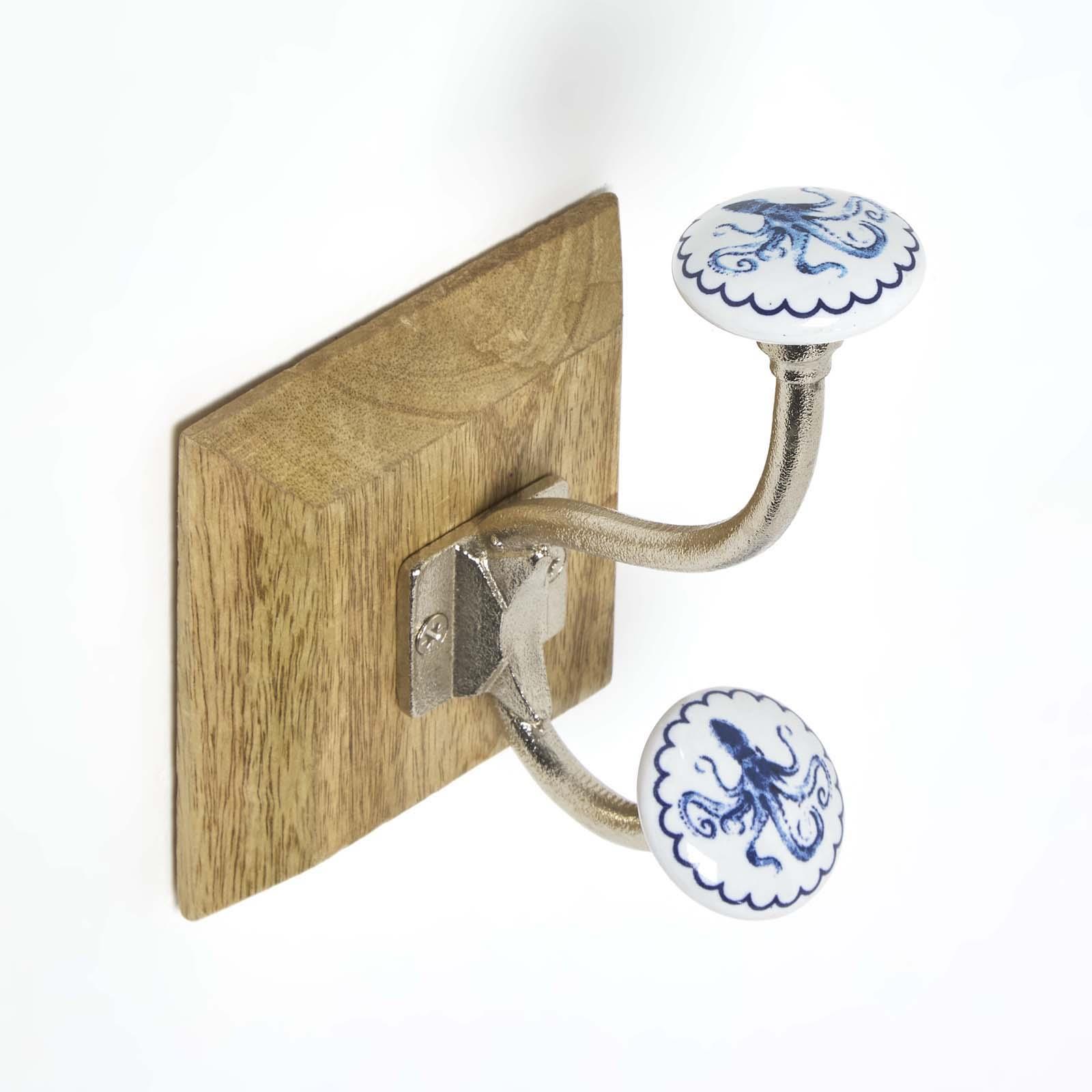 Wall Mounted Vintage style Decorative Coat Rack Hook Hangers with 2 and 4 Hooks - Afbeelding 28 van 29