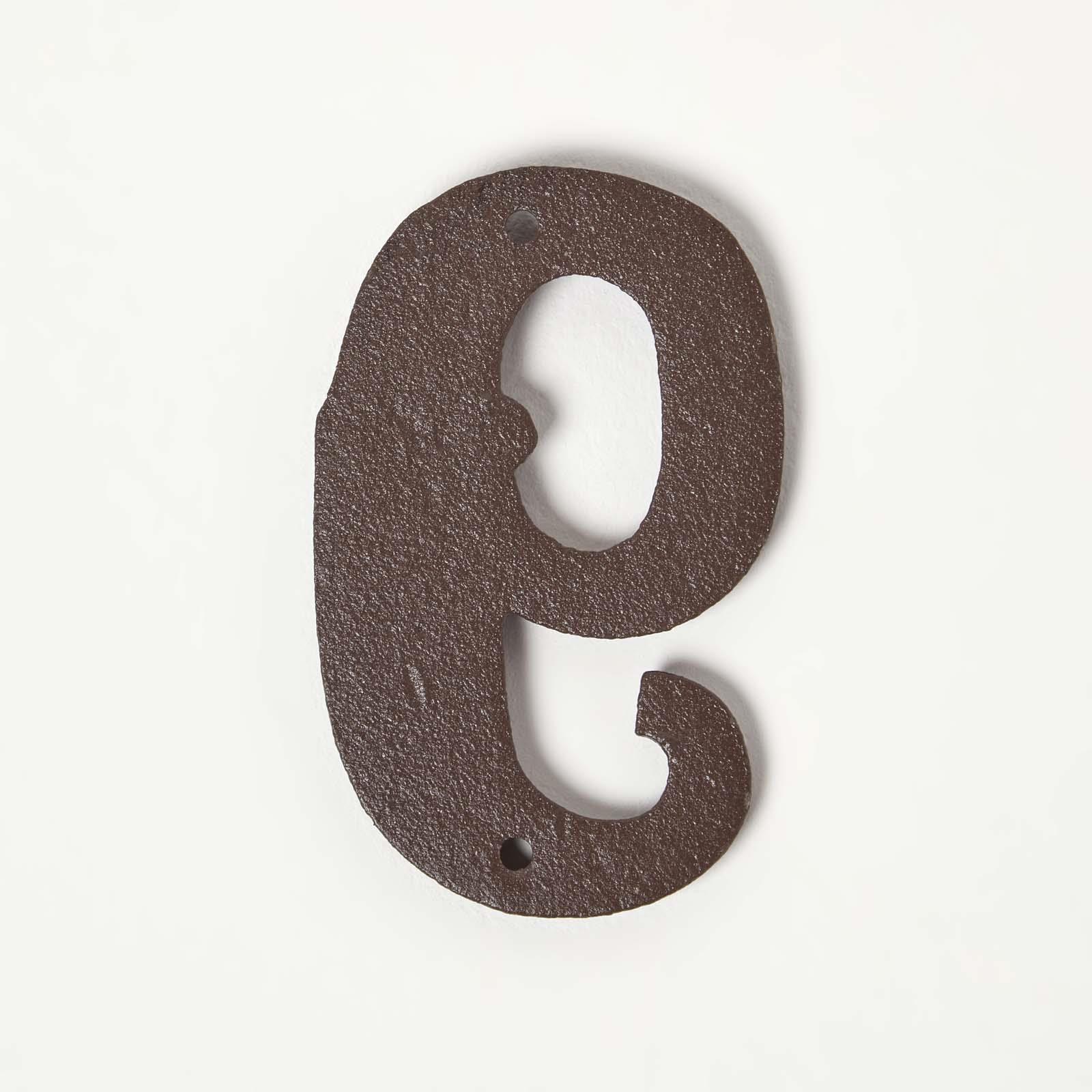 Brown Antique Cast Iron Door Number Sign Address 0-9 Traditional Design - Picture 39 of 41