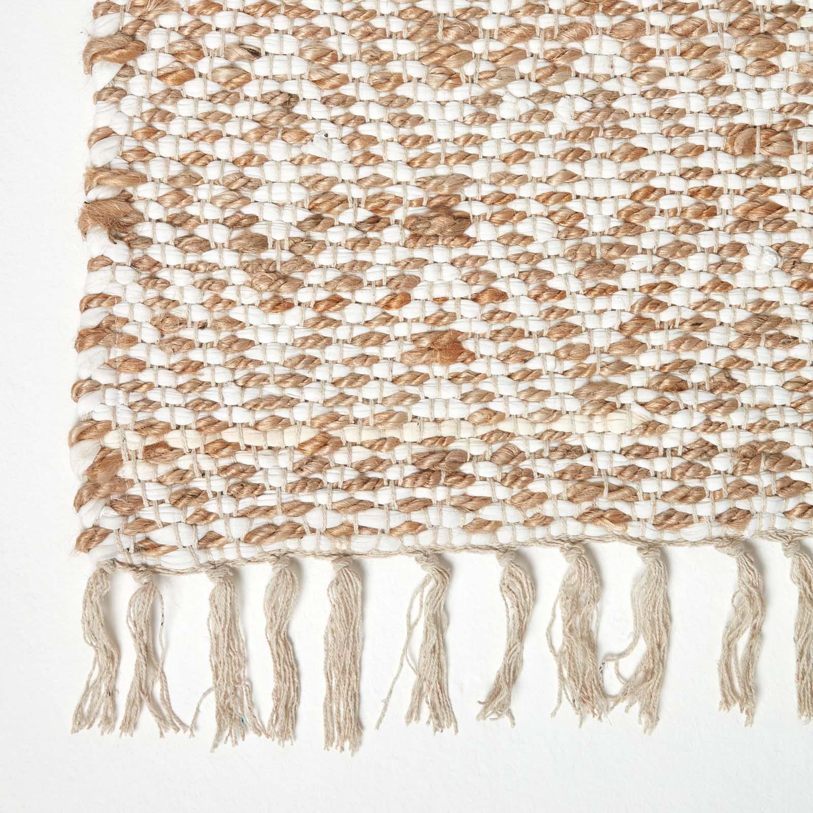 Handwoven Geometric & Checked Pattern Contemorary Style Cotton Hallway Runner - Picture 19 of 36
