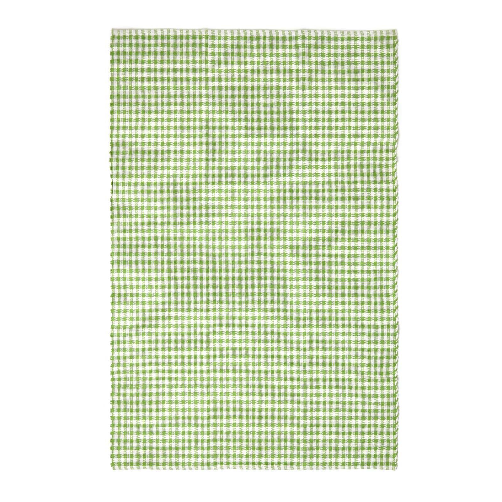 Cotton Gingham Rugs Pink Blue Beige Green Orange Carpet Kids Bath Mats - Picture 18 of 43