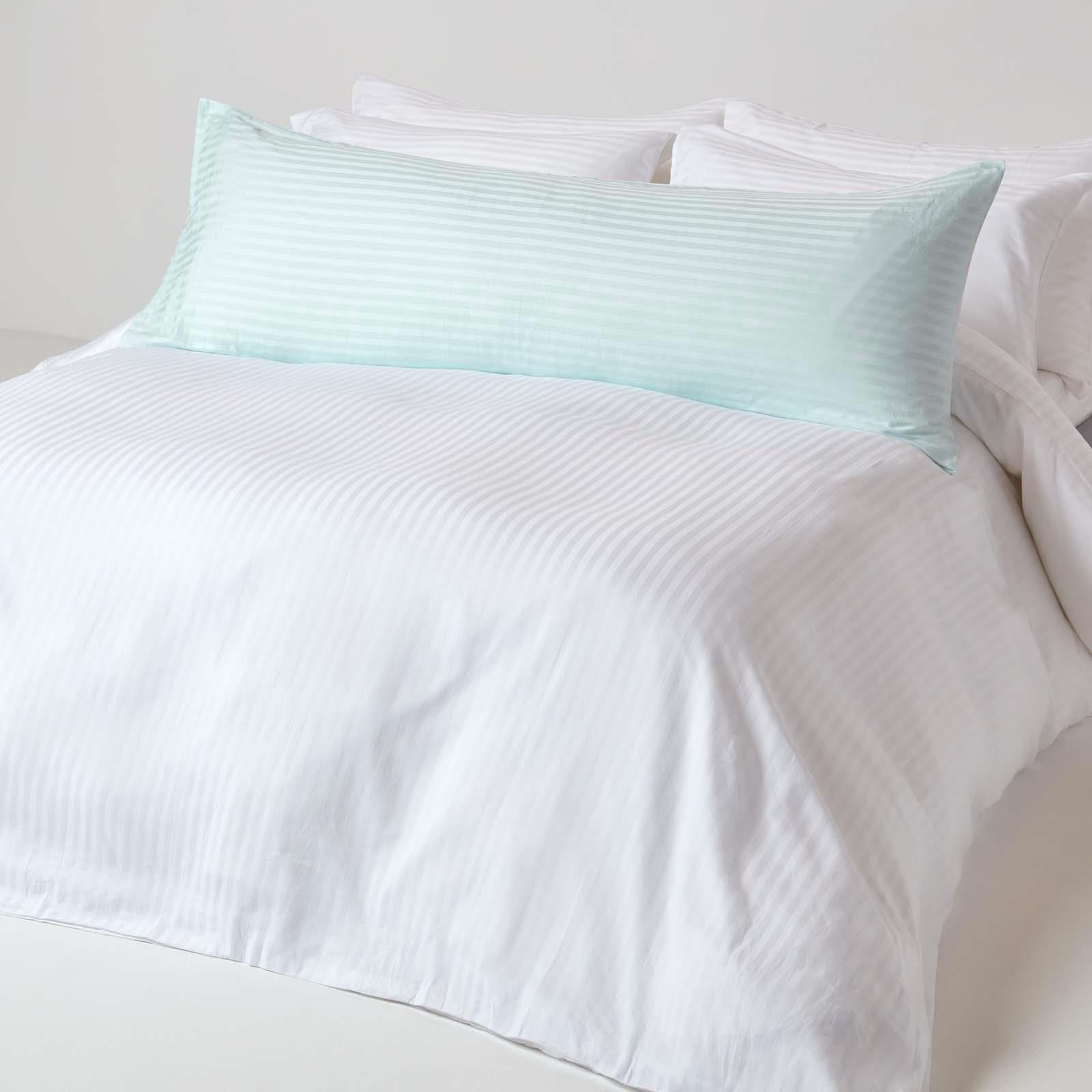 Egyptian Cotton Body Pillow Cases 330 Tc White Cream Blue Pink