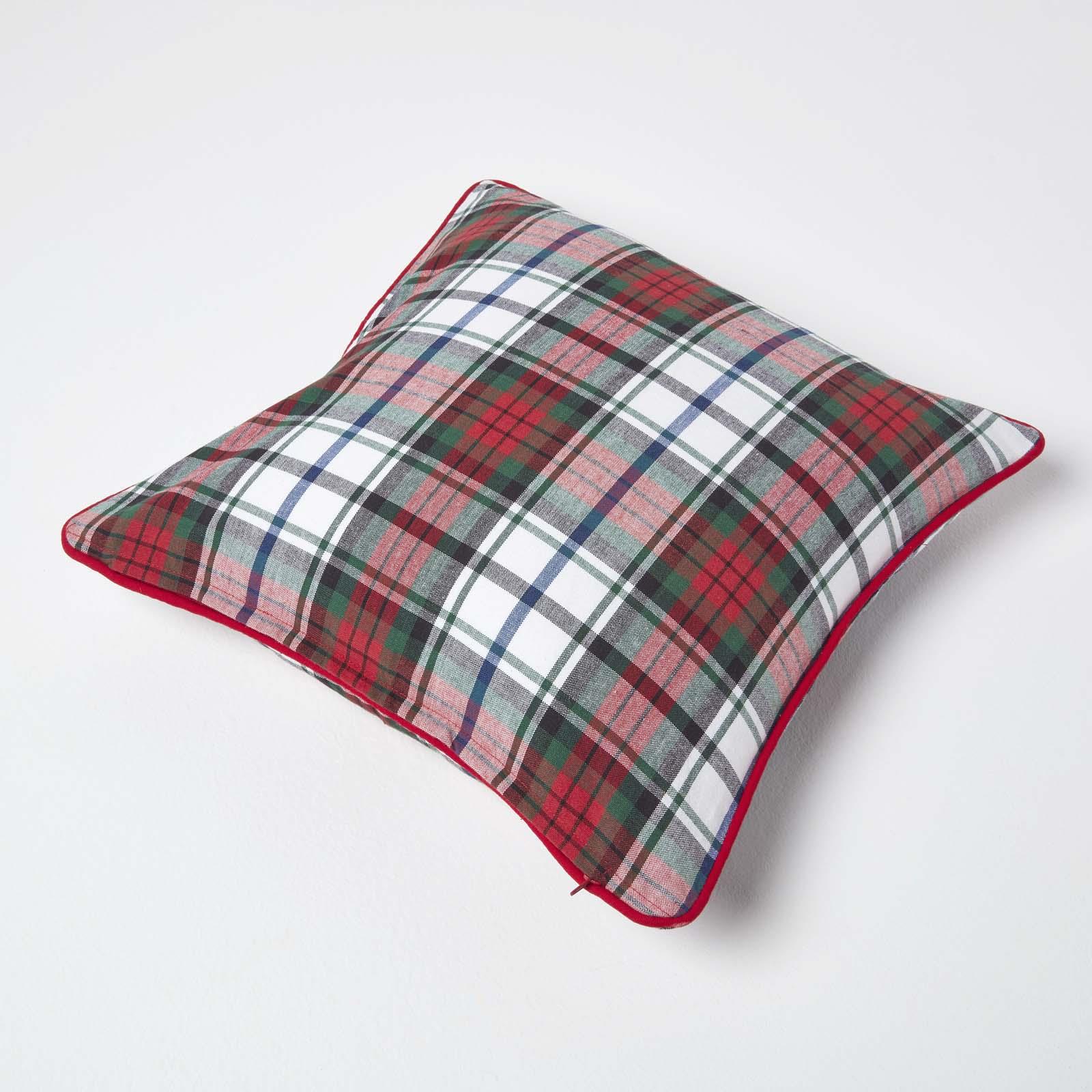 Tartan Check 100% Cotton and Polyester Sofa or Settee Cushion Covers Washable - Picture 34 of 50