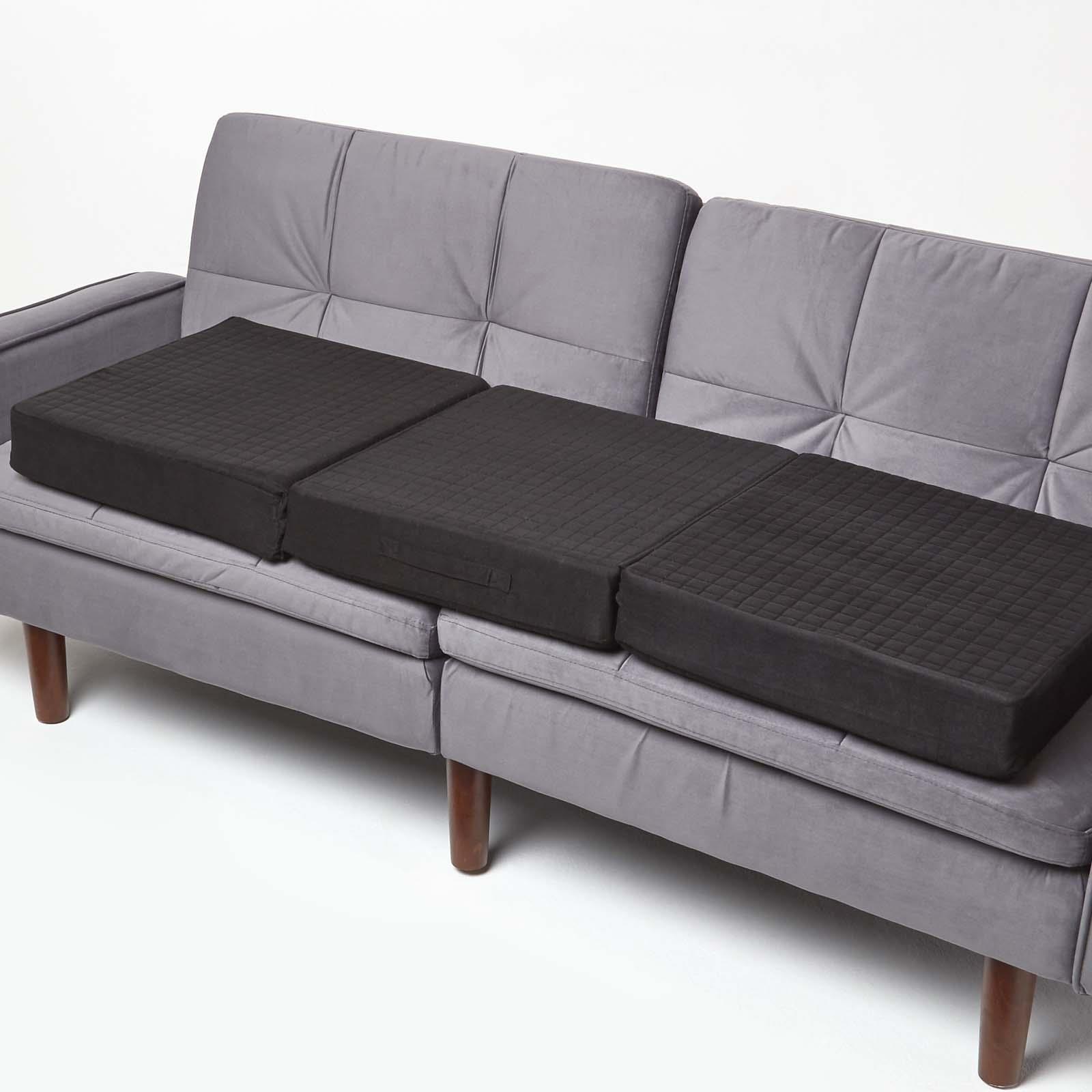 3 Seater Quilted Orthopaedic Booster Cushion Cover with Zip - Picture 31 of 50