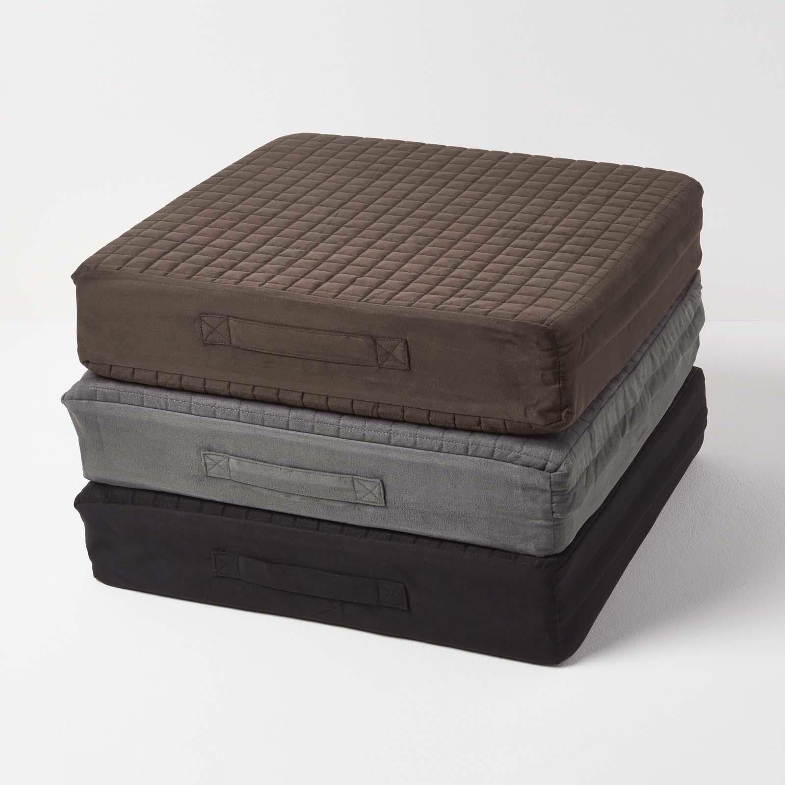 Quilted Armchair Booster Cushion with Removable Cover Firm Orthopaedic Foam - Picture 37 of 43