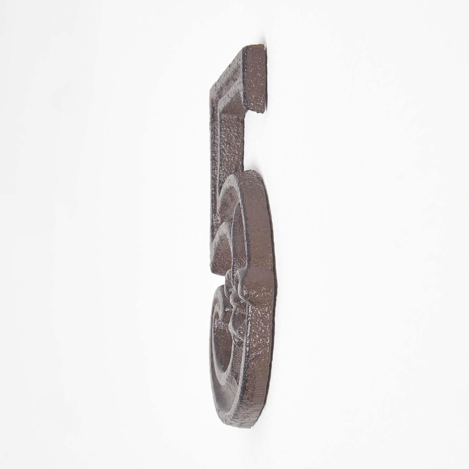 Brown Antique Cast Iron Door Number Sign Address 0-9 Traditional Design - Picture 24 of 41