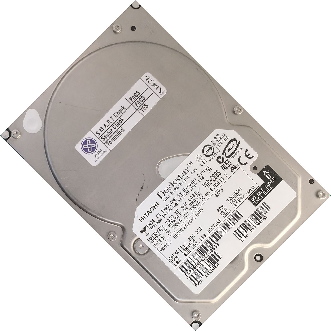 250GB 3.5" inch SATA Desktop Internal Hard Drive HDD PC CCTV DVR DISK