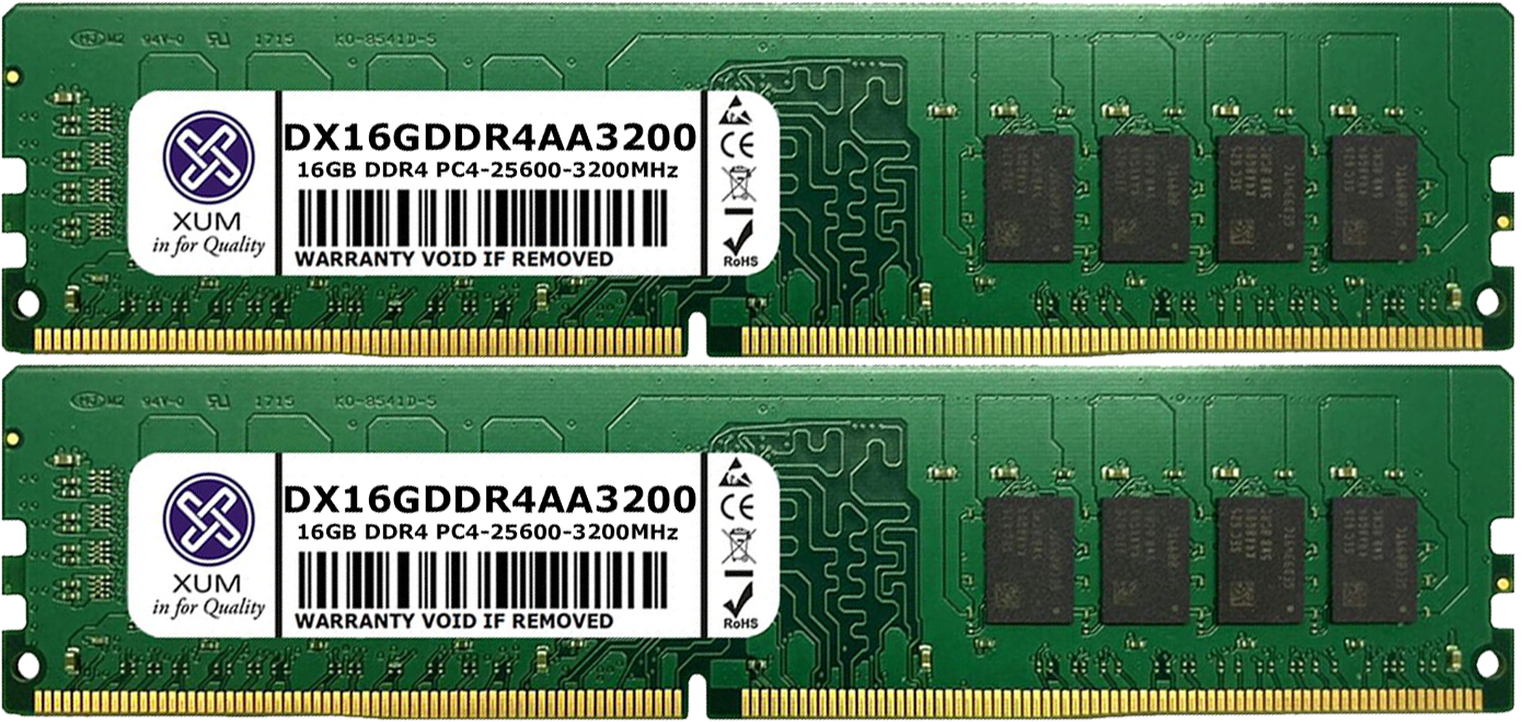 XUM 4GB 8GB 16GB 32GB Desktop Memory RAM DDR4 3200MHZ PC4-25600 1.2V 288 Pin Lot - Picture 25 of 25