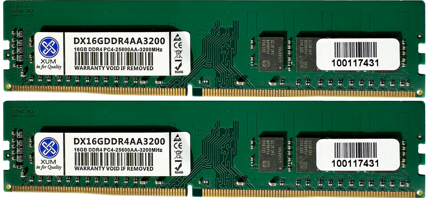 XUM 4GB 8GB 16GB 32GB Desktop Memory RAM DDR4 3200MHZ PC4-25600 1.2V 288 Pin Lot - Picture 23 of 25