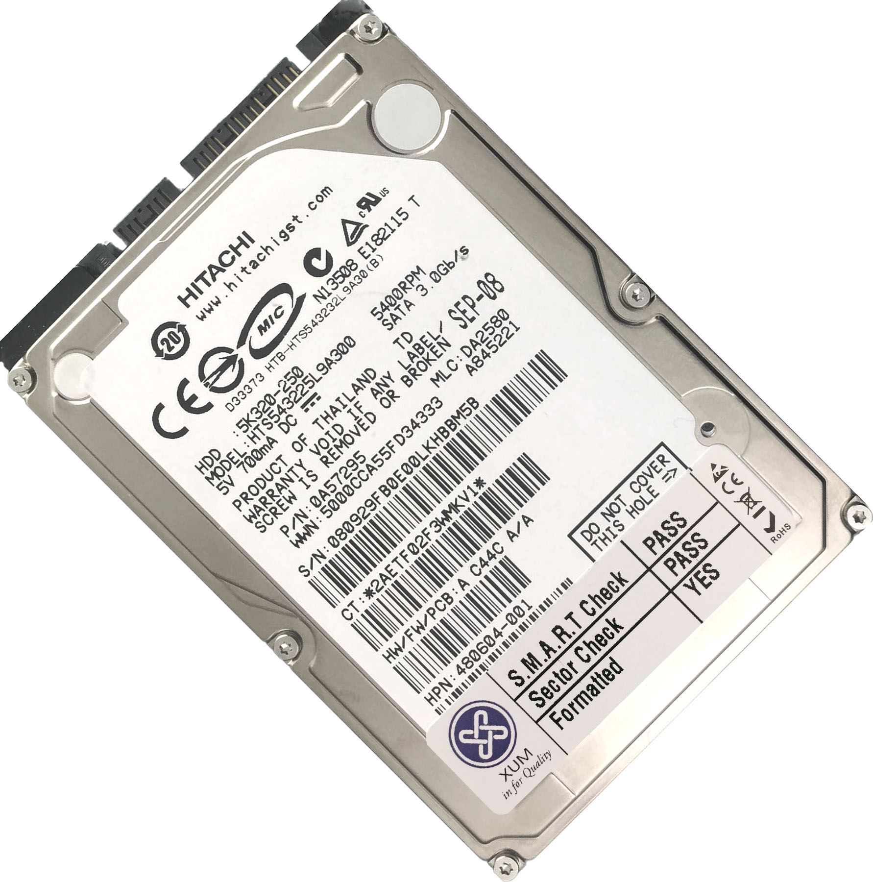 2.5" 5400RPM SATA II 3Gb/s 8MB Cache Internal Hard Drive HDD Laptop