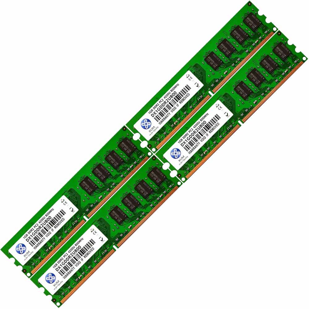 Memory Ram 4 Desktop PC DDR2 PC2 6400U 800MHz 240 DIMM Non ECC Unbuffered 2x Lot eBay