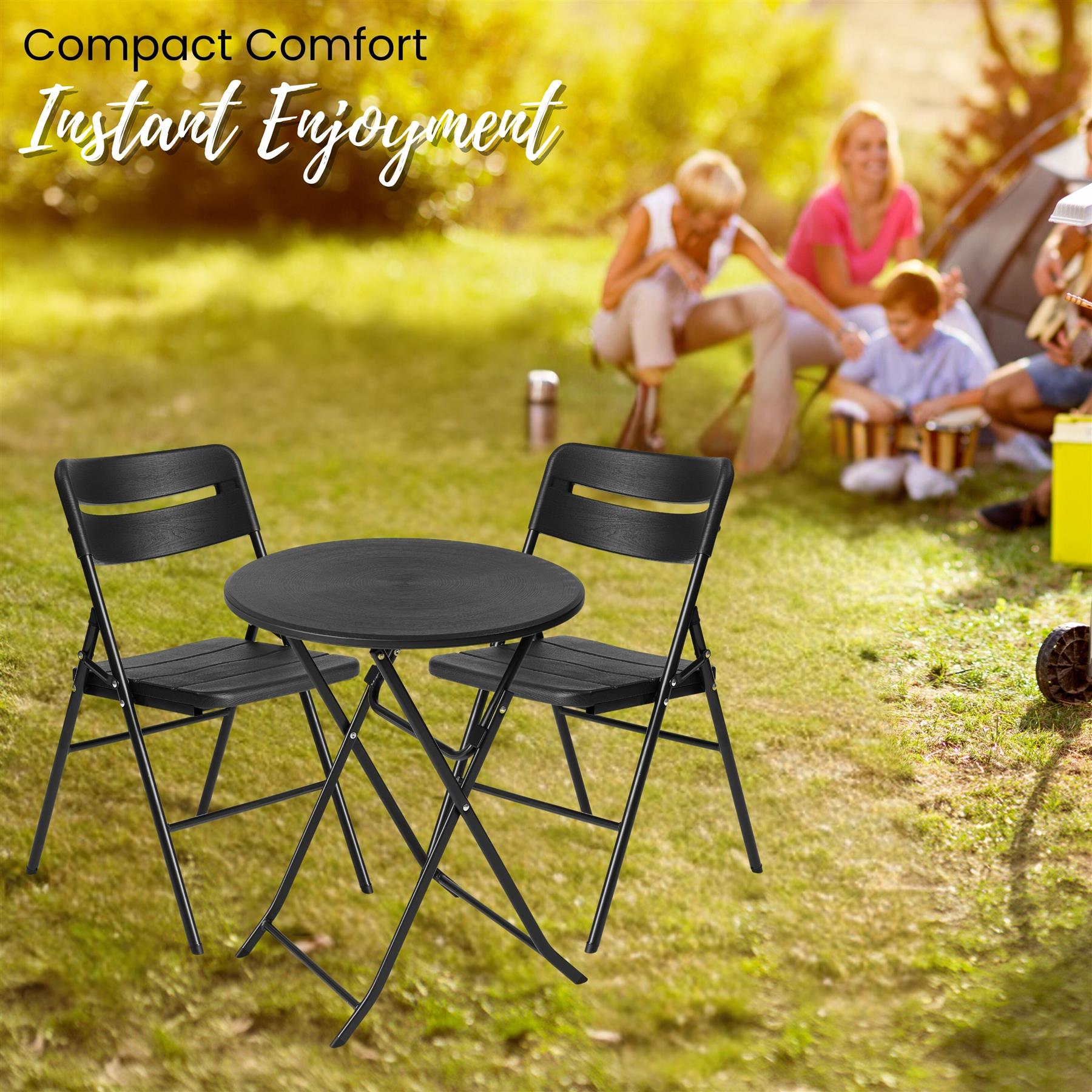 Folding Table Chairs Furniture Durable Portable Dining Outdoor Garden Picnic Set - Picture 213 of 214