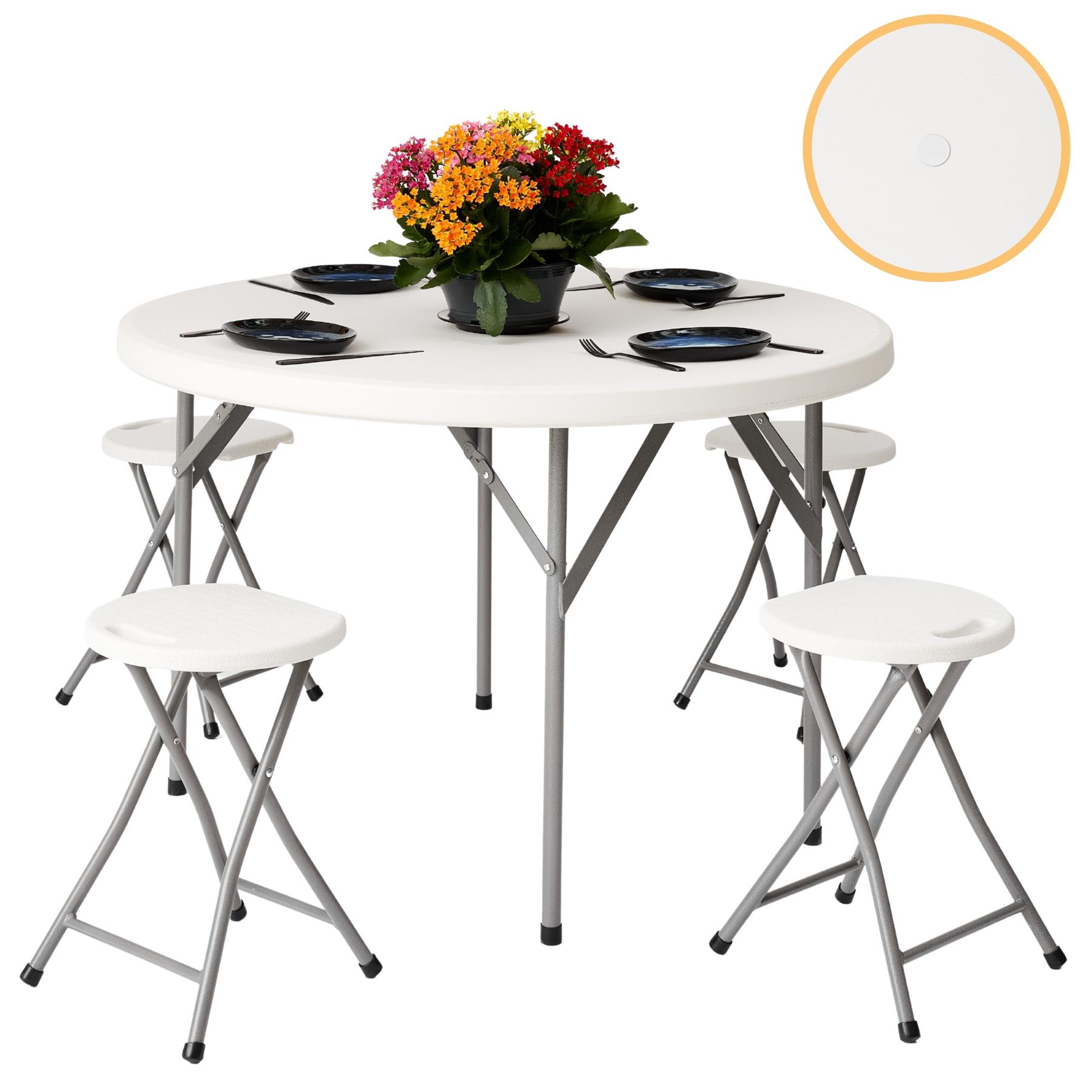 Folding Table Chairs Furniture Durable Portable Dining Outdoor Garden Picnic Set - Picture 164 of 214
