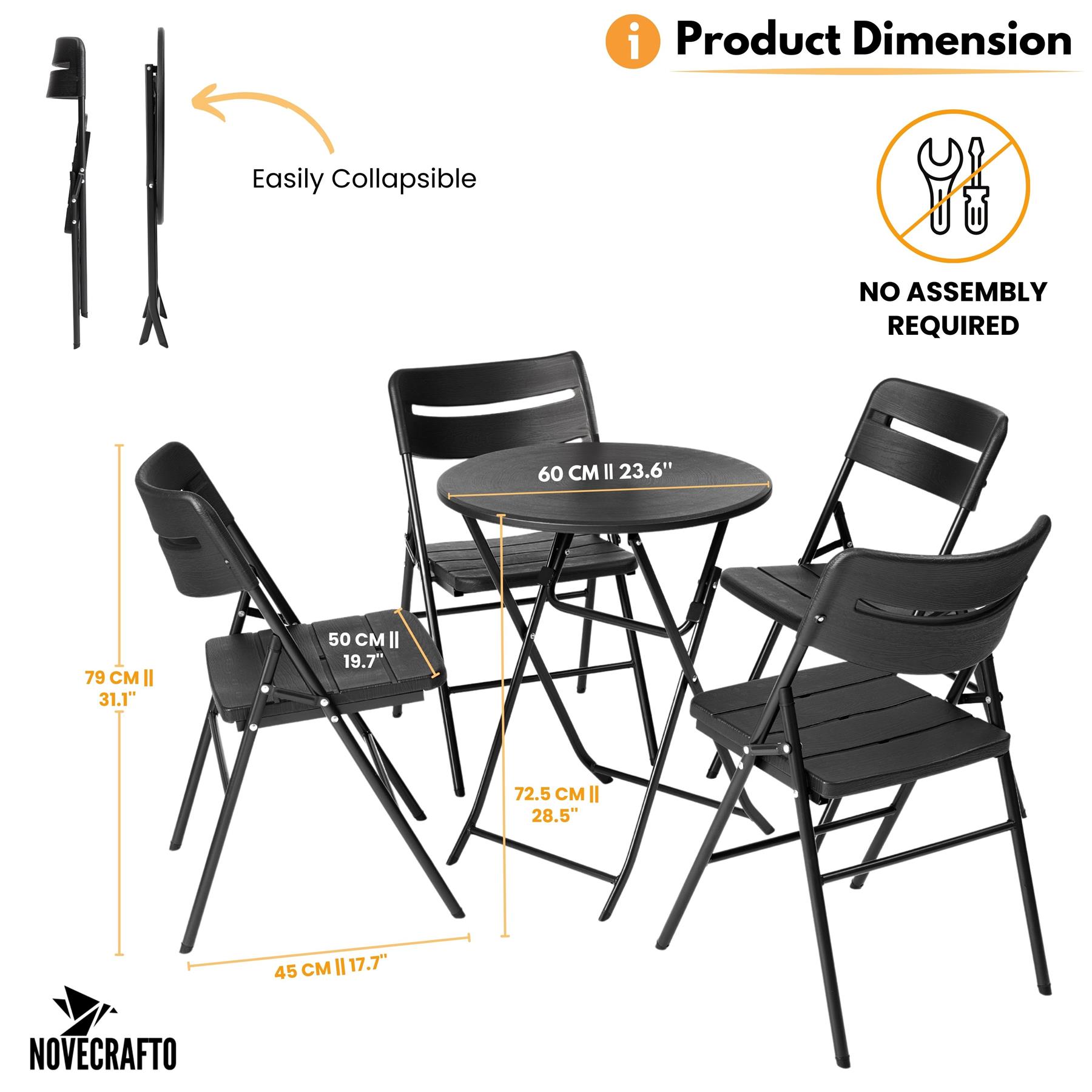 Folding Table Chairs Furniture Durable Portable Dining Outdoor Garden Picnic Set - Picture 127 of 214