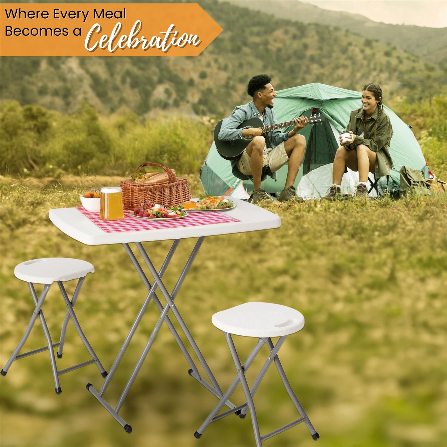 Folding Table Chairs Furniture Durable Portable Dining Outdoor Garden Picnic Set - Picture 172 of 214