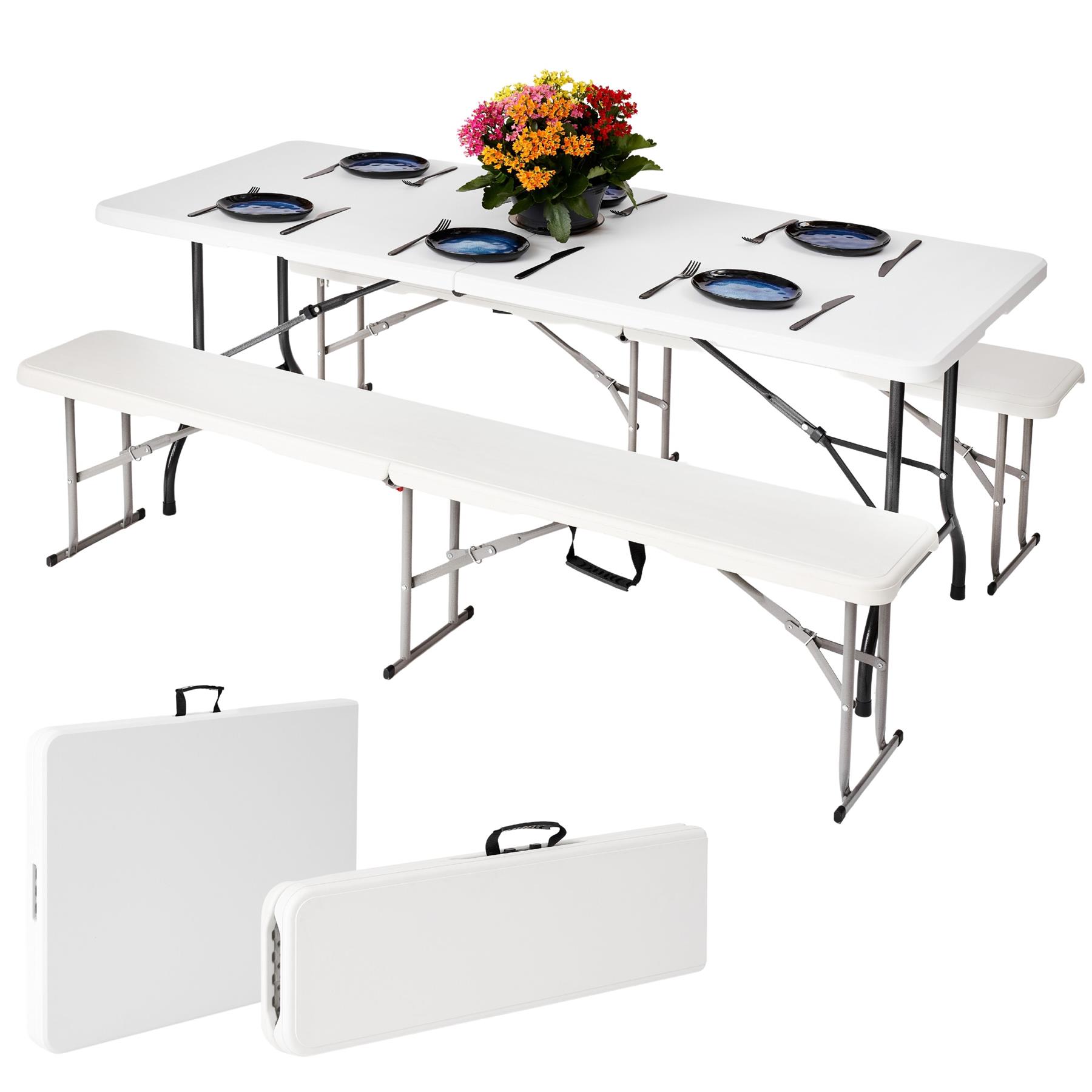 Folding Table Chairs Furniture Durable Portable Dining Outdoor Garden Picnic Set - Picture 118 of 214
