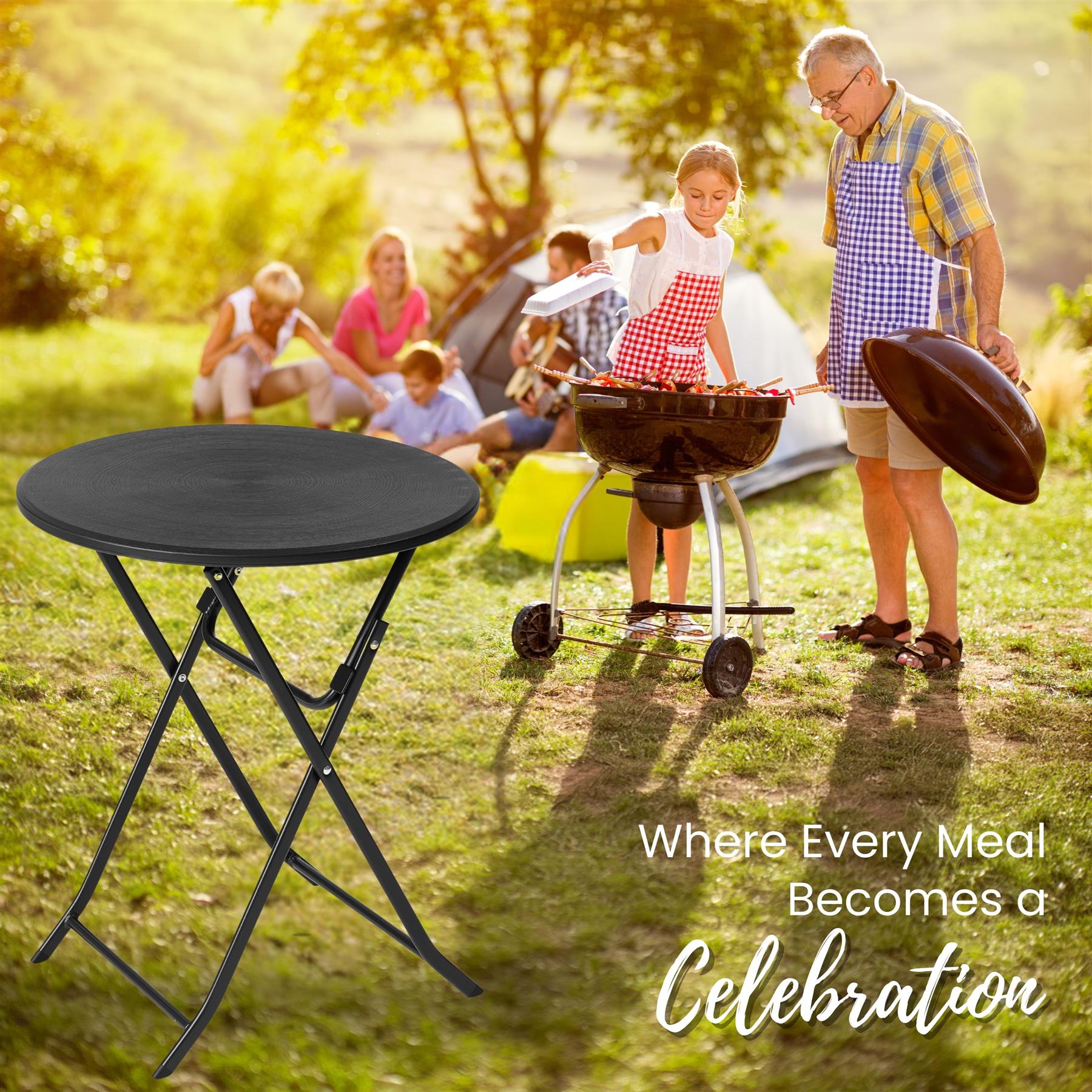 Folding Table Chairs Furniture Durable Portable Dining Outdoor Garden Picnic Set - Picture 90 of 214