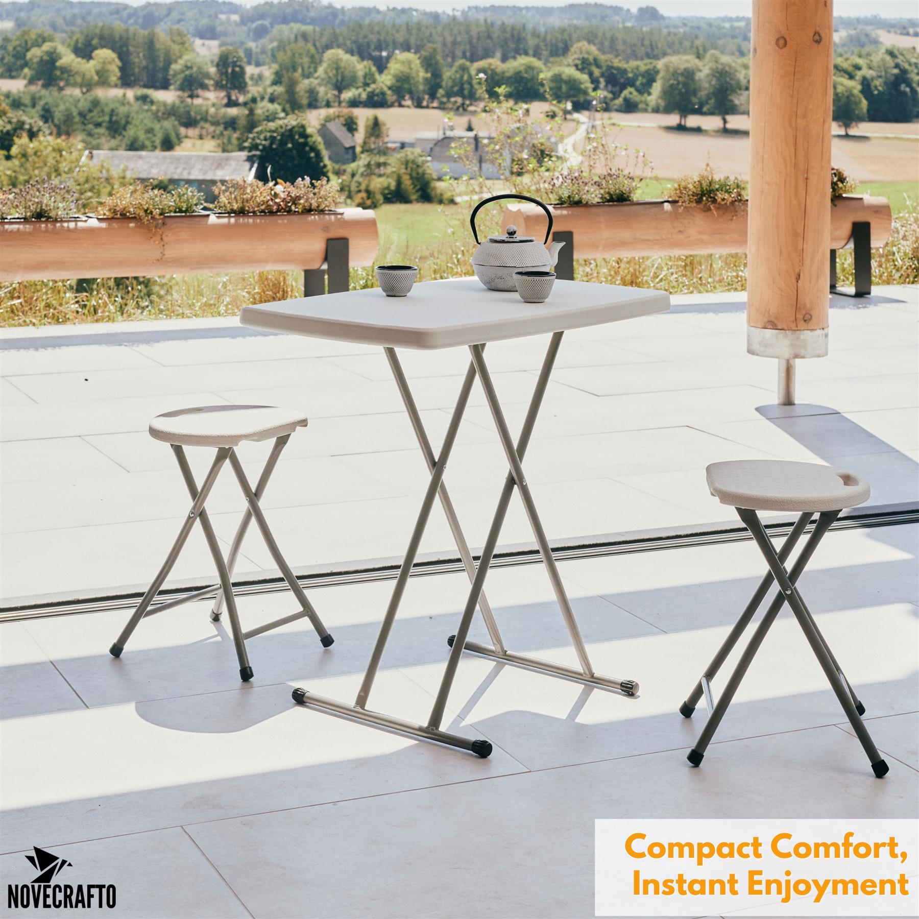 Folding Table Chairs Furniture Durable Portable Dining Outdoor Garden Picnic Set - Picture 169 of 214