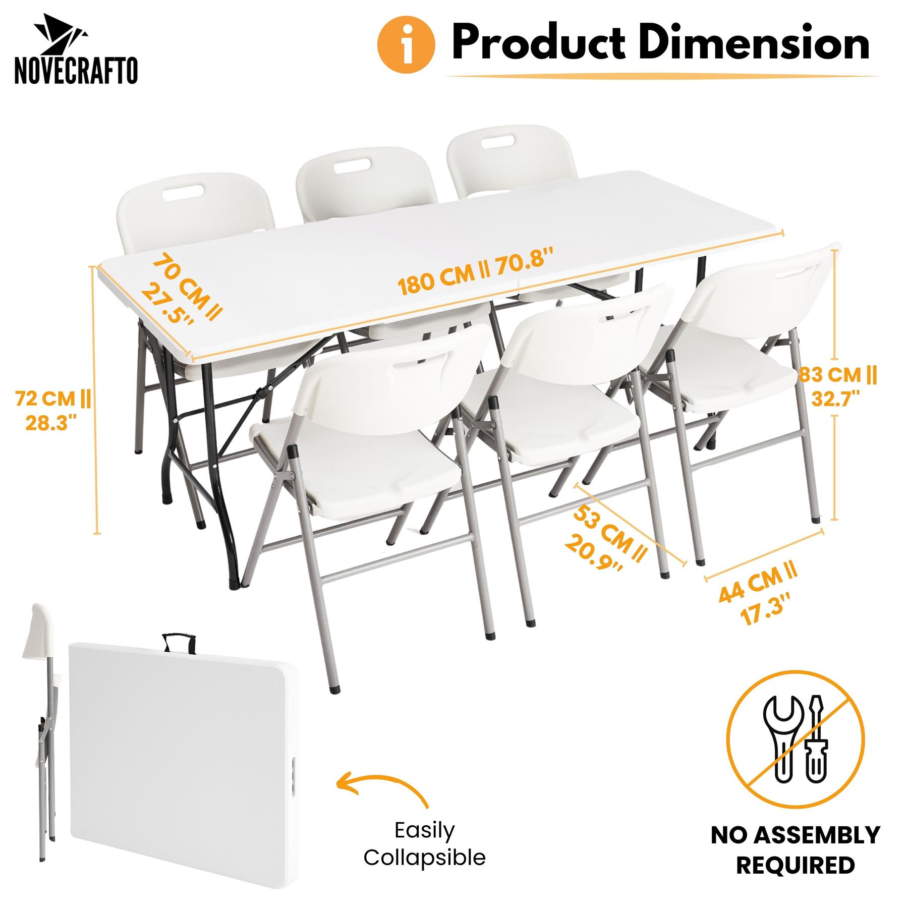 Folding Table Chairs Furniture Durable Portable Dining Outdoor Garden Picnic Set - Picture 144 of 214