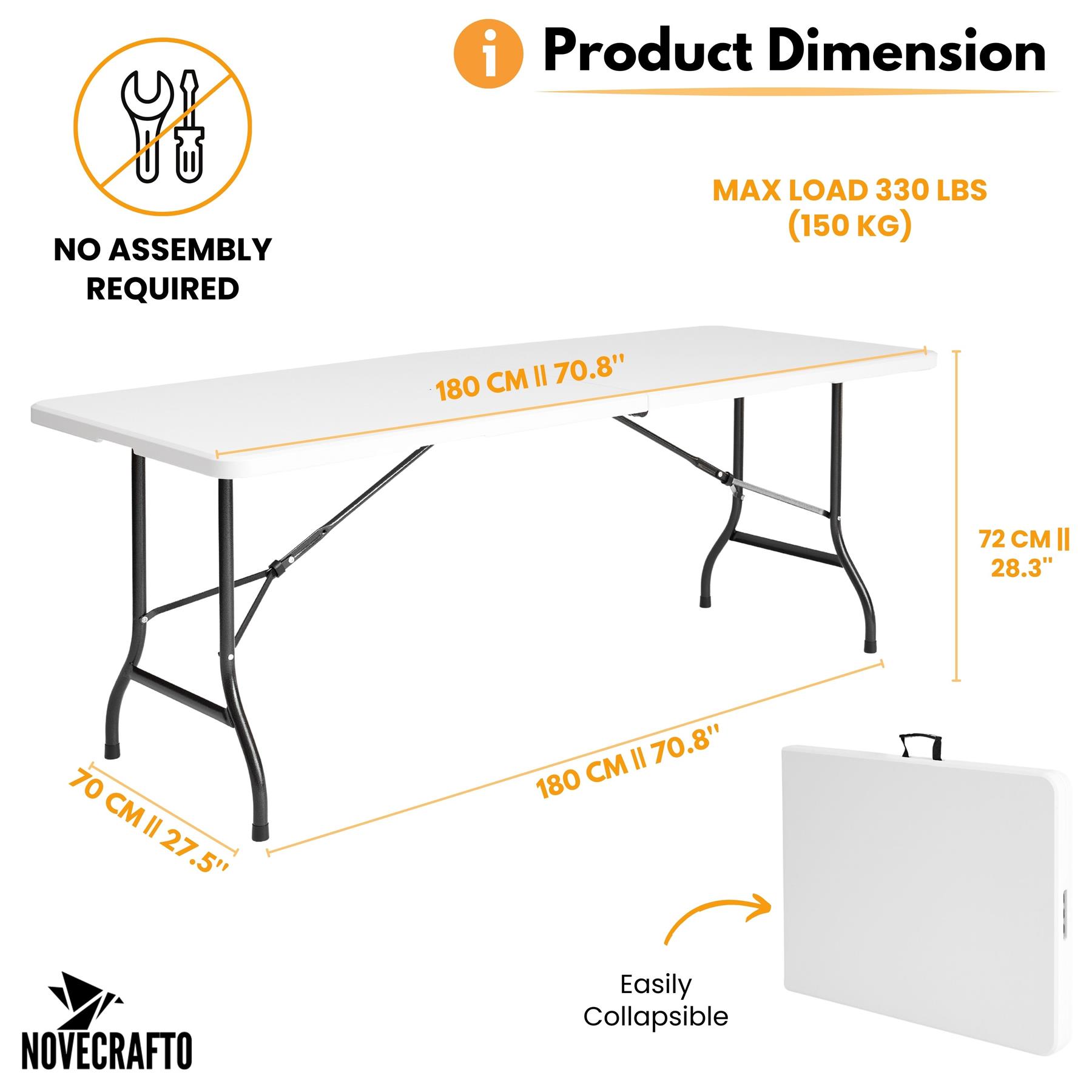 Folding Table Chairs Furniture Durable Portable Dining Outdoor Garden Picnic Set - Picture 8 of 214