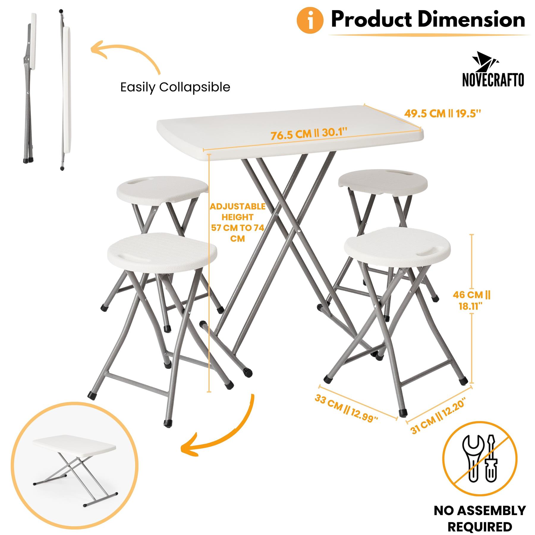 Folding Table Chairs Furniture Durable Portable Dining Outdoor Garden Picnic Set - Picture 136 of 214