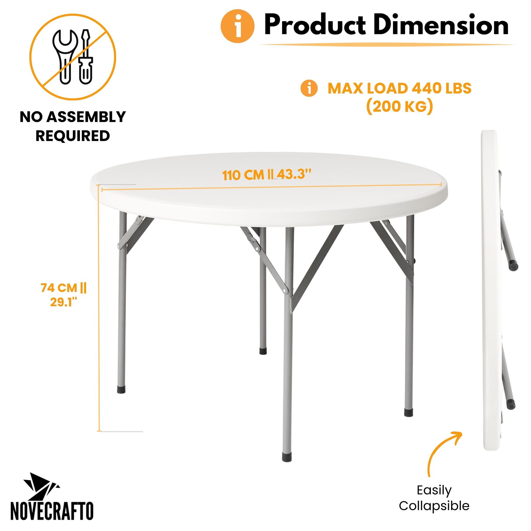 Folding Table Chairs Furniture Durable Portable Dining Outdoor Garden Picnic Set - Picture 78 of 214