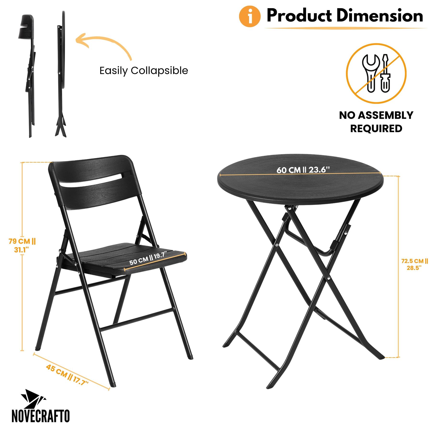 Folding Table Chairs Furniture Durable Portable Dining Outdoor Garden Picnic Set - Picture 209 of 214