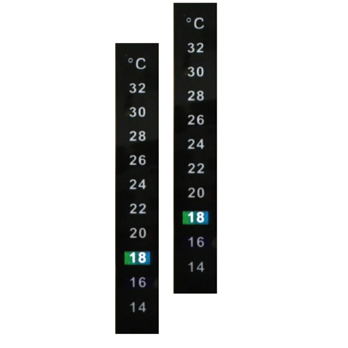 2x LCD Thermometer StickOn Temperature Strip Self Adhesive eBay