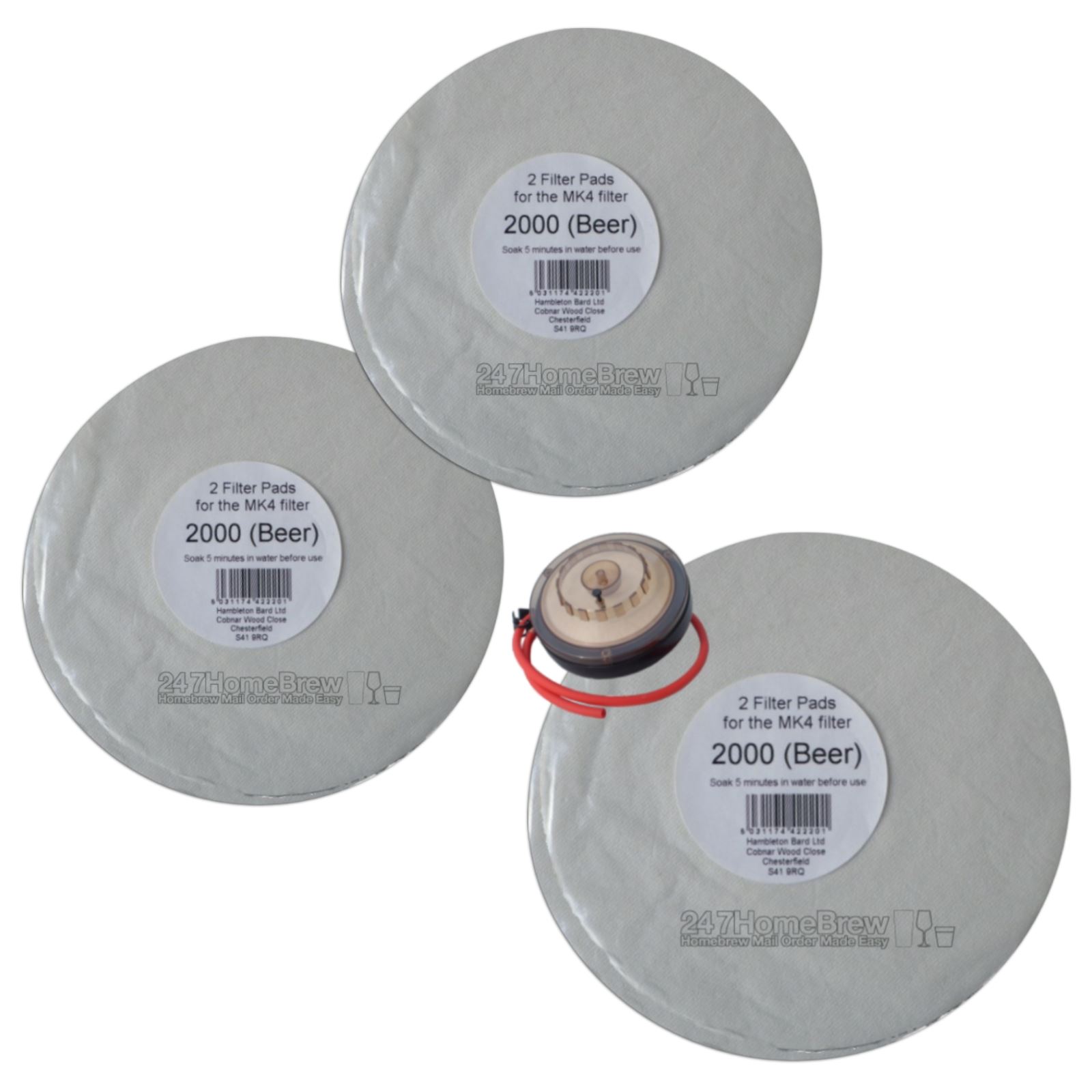 Filter Pads 2000 Beer 2x Pack for the Better Brew MK4 Wine Filter Homebrew