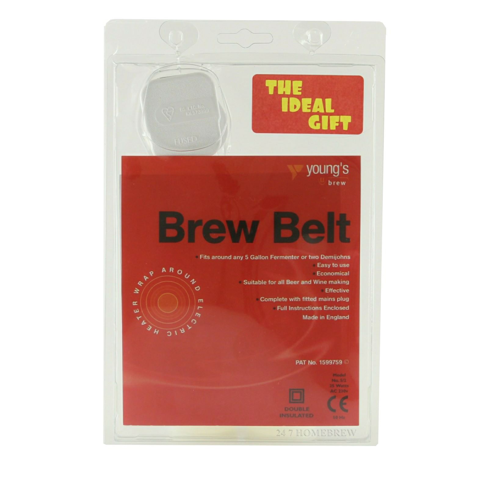 Brewbelt Homebrew Heat Belt for Buckets Barrels Keg Demijohns Wine Beer