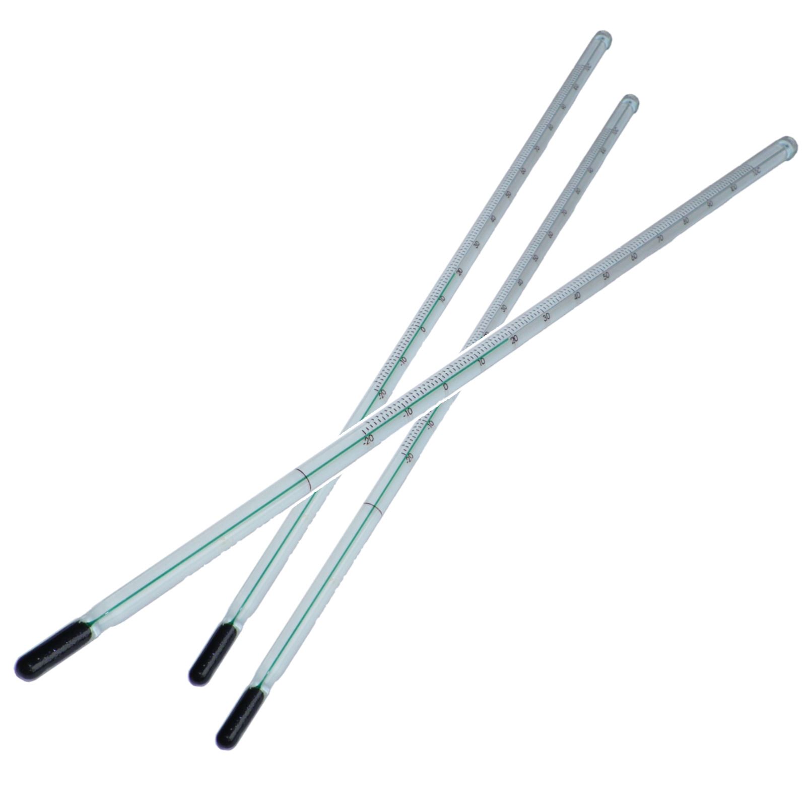 3x Thermometers Long Glass 12"/30cm 20110C/0230F Homebrew Wine