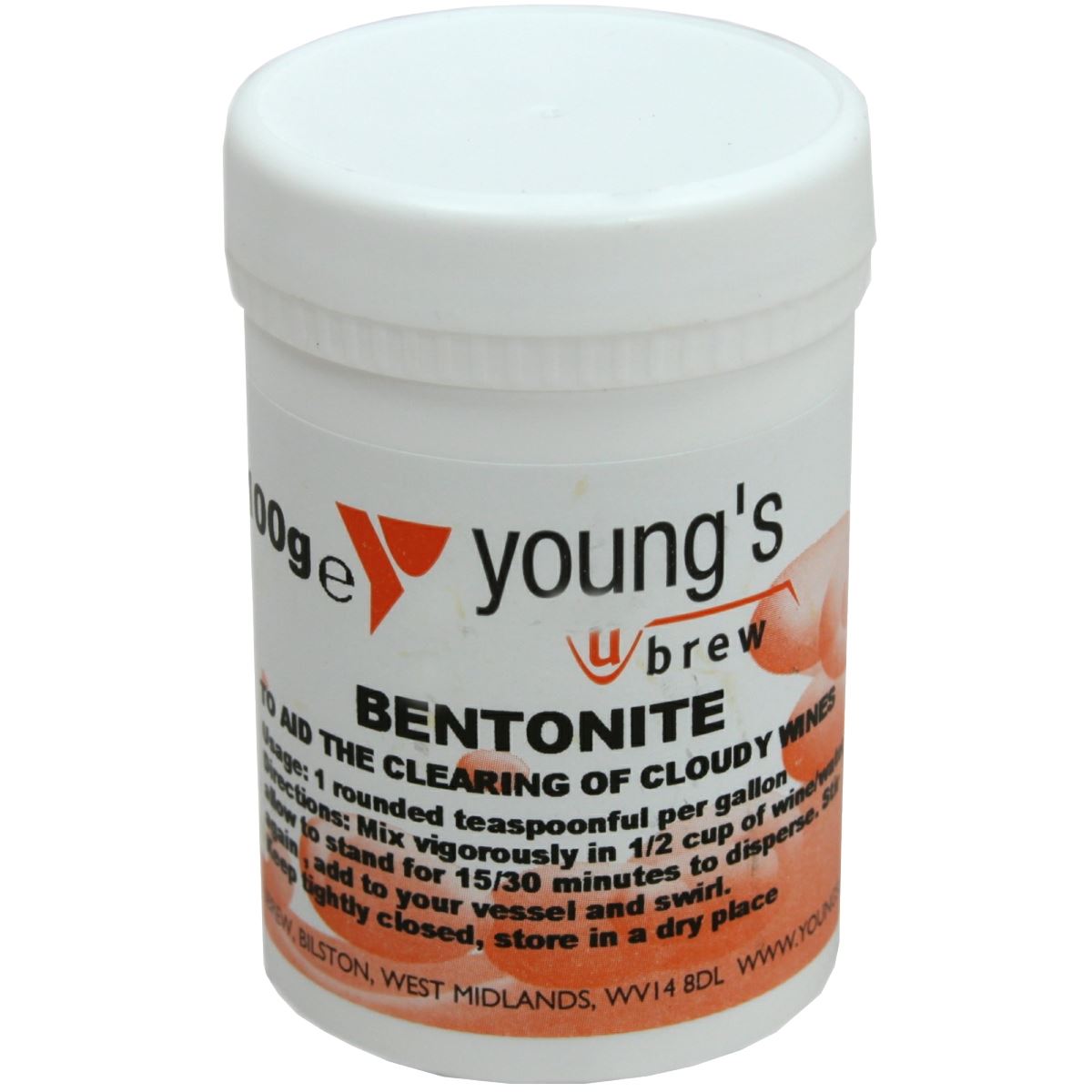 3x Bentonite 100g Youngs Home brew Beer & Wine Making Chemicals