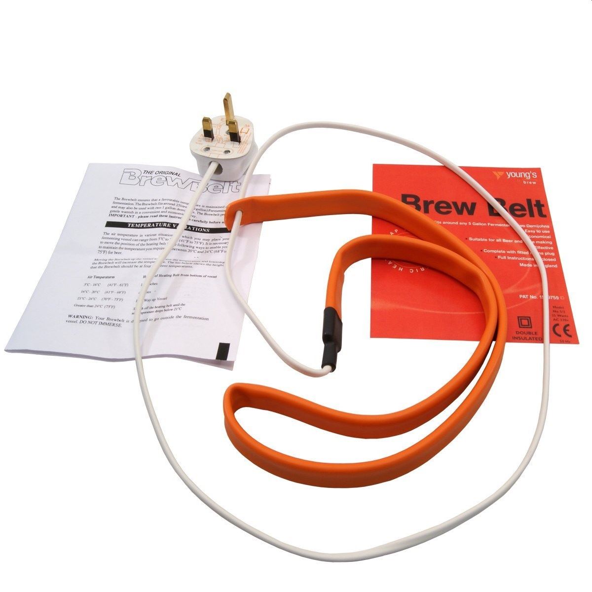 Brewbelt Homebrew Heat Belt for Buckets Barrels Keg Demijohns Wine Beer