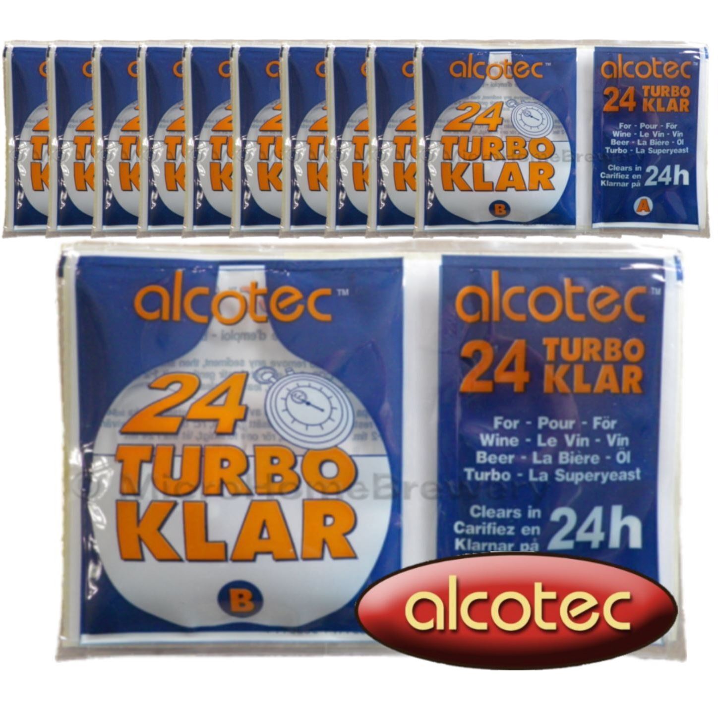 Alcotec TurboKlar 24hr for clearing Homebrew Turbo, Wine, Beer, Cider